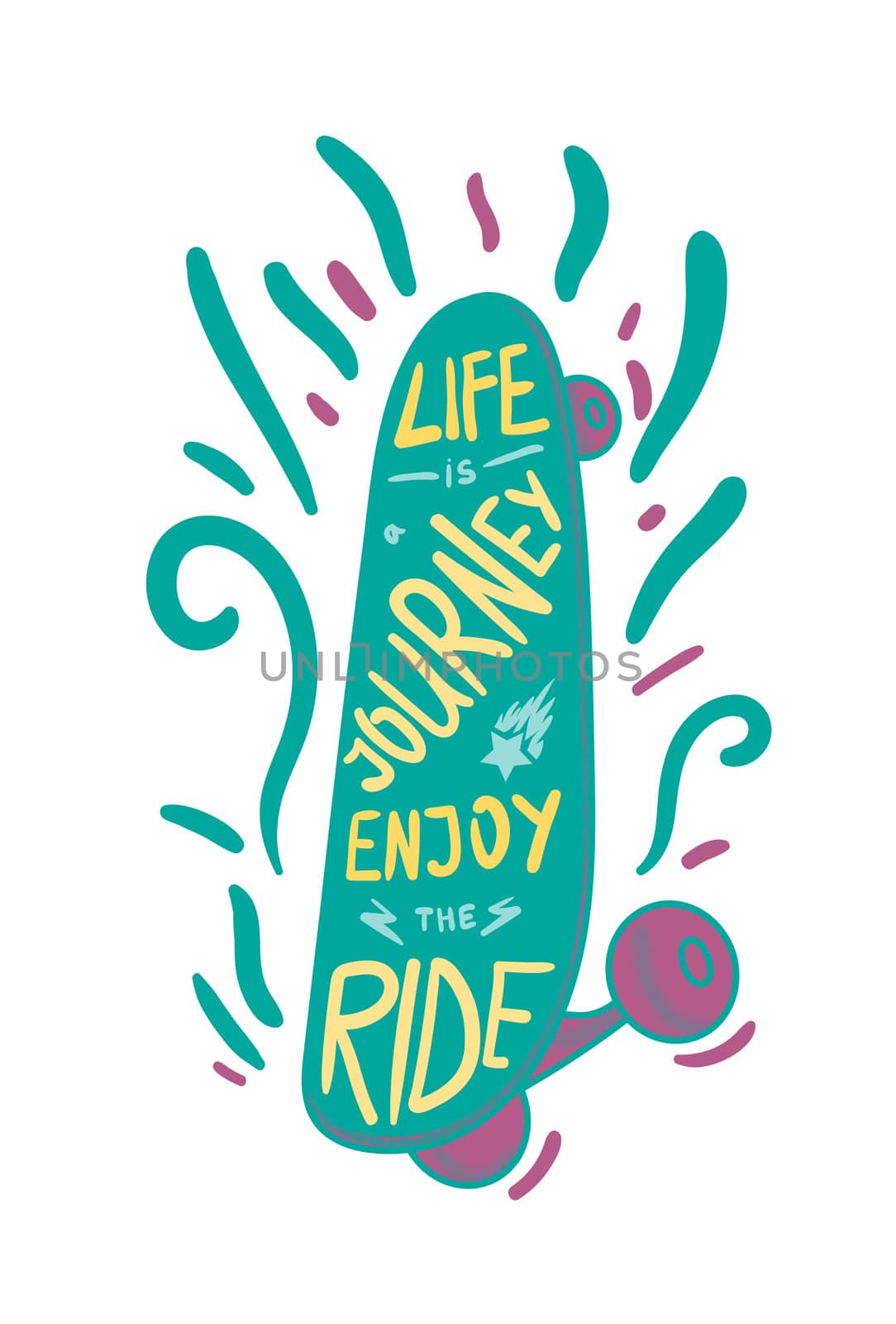 Skateboard inspirational lettering by barsrsind