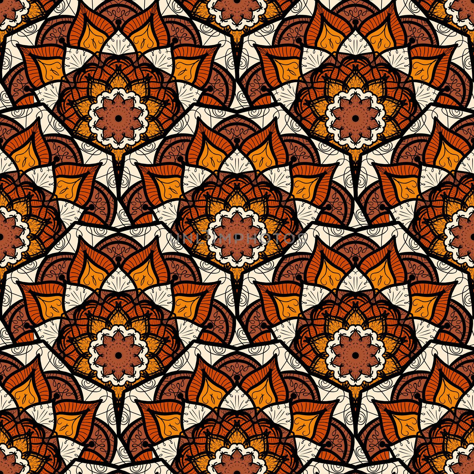 Mandala Seamless Pattern by barsrsind