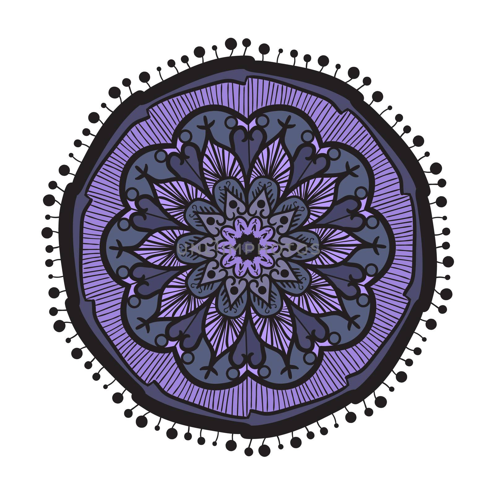 Mandala Line Template by barsrsind