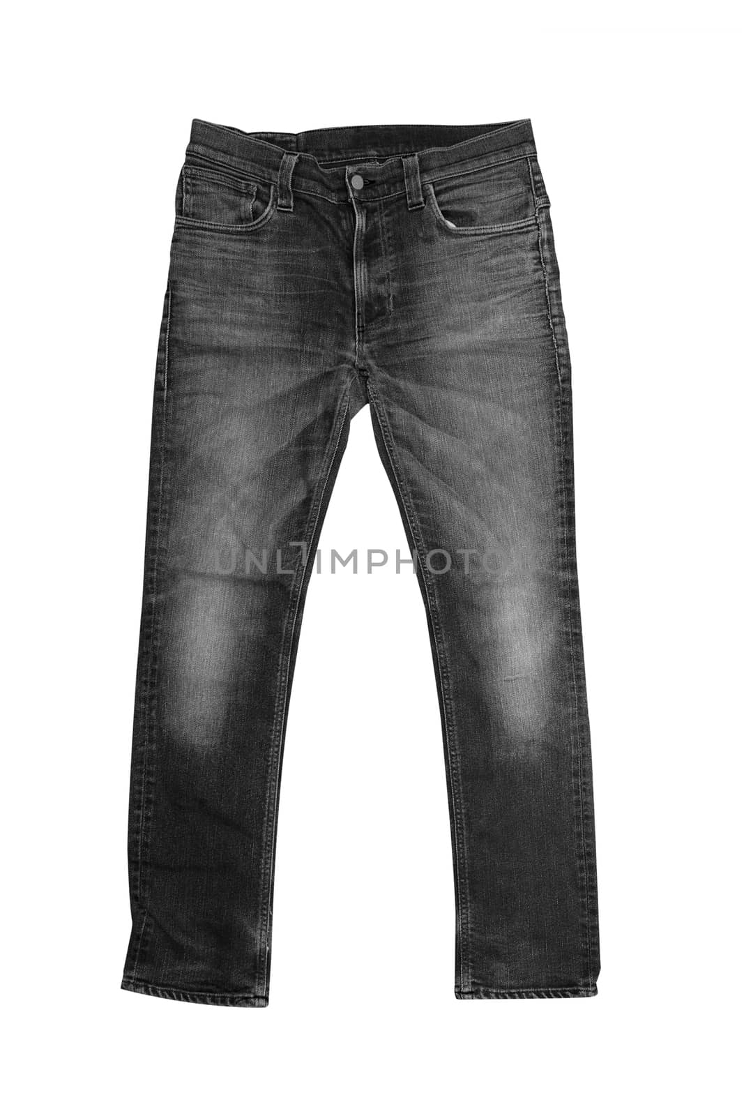 isolated men fashion black jeans