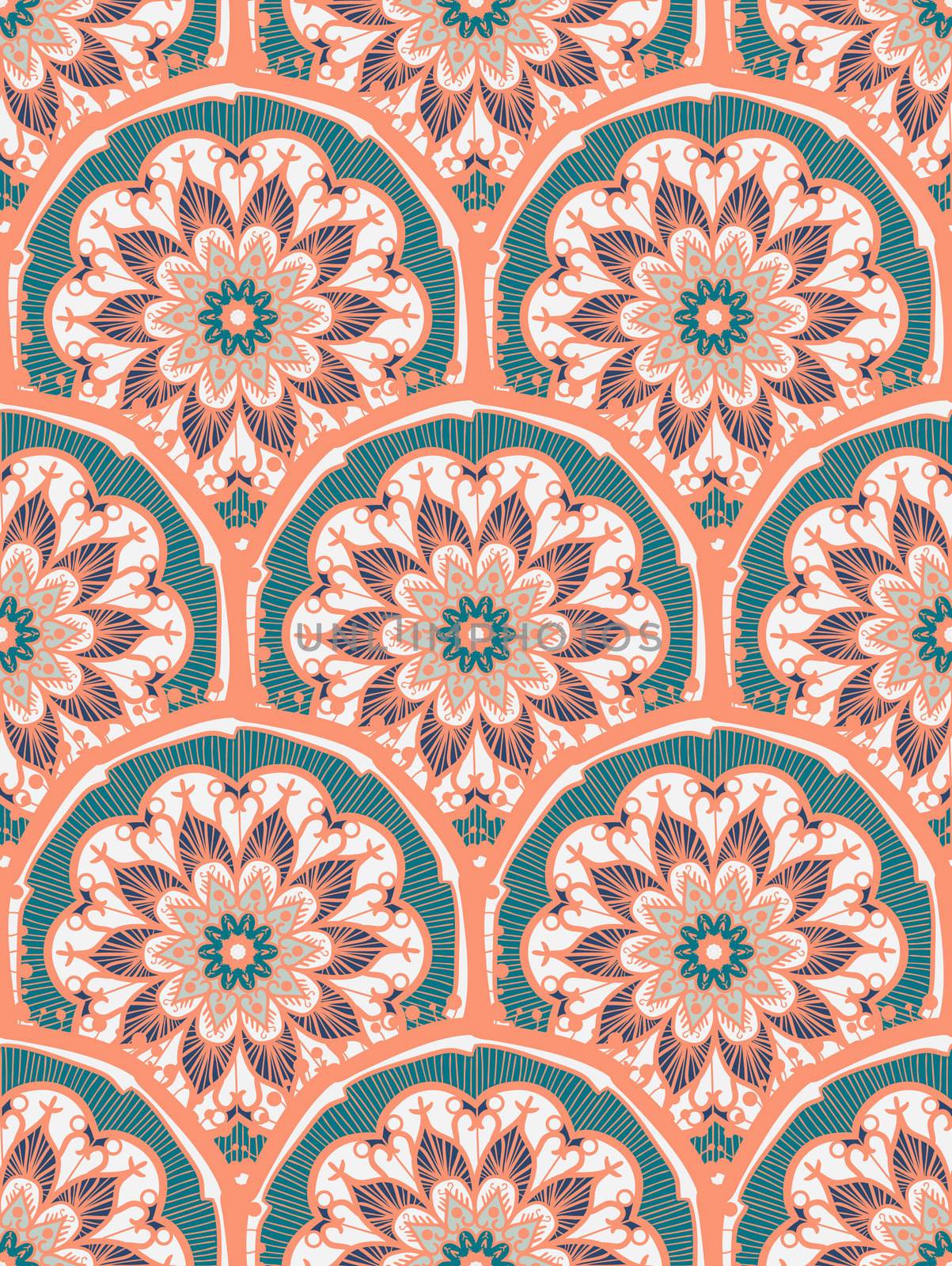 Mandala Seamless Pattern by barsrsind