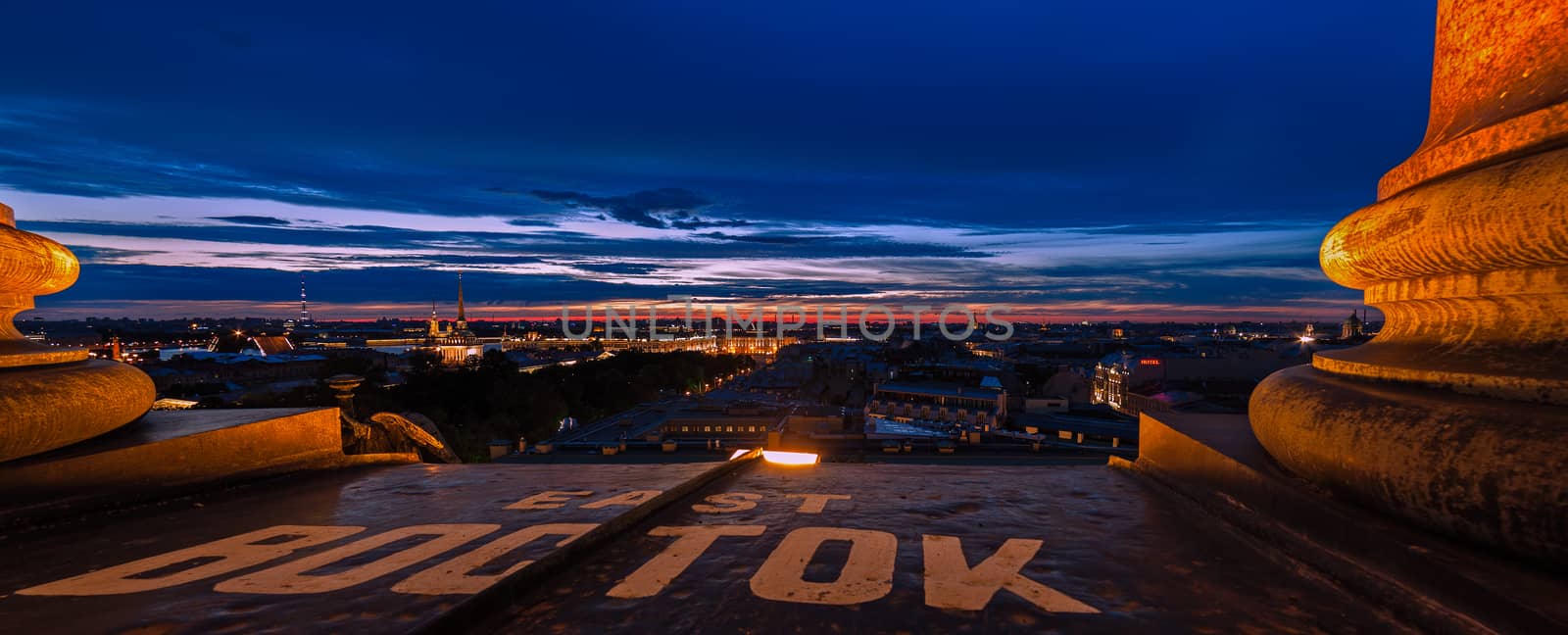 Night Saint Petersburg panoramic view by z1b