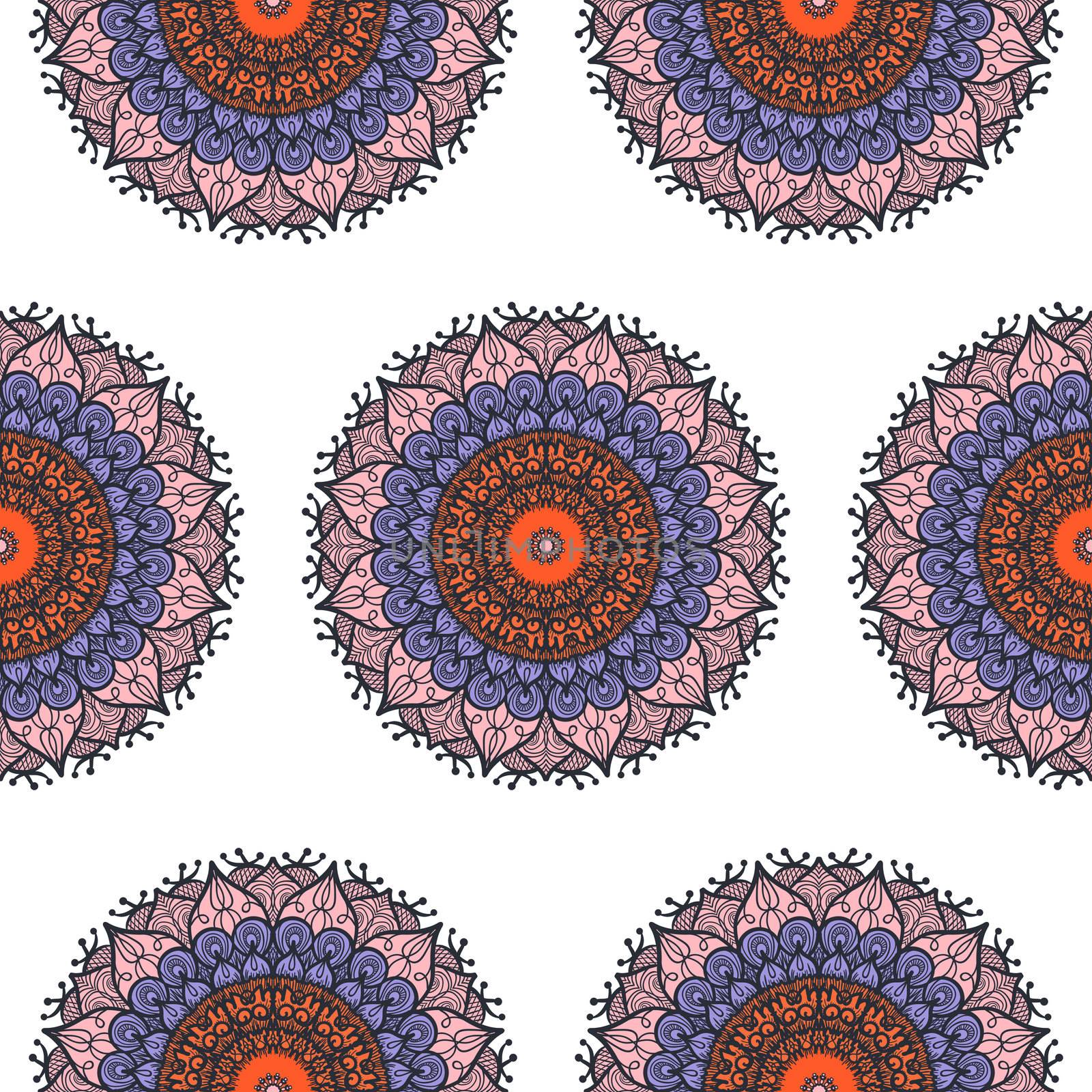 Mandala Seamless Pattern by barsrsind