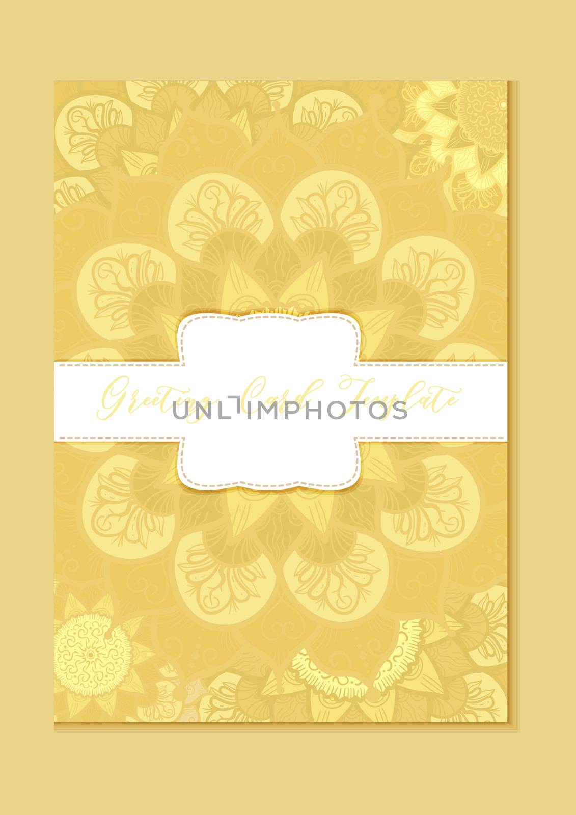 Mandala vintage template card by barsrsind