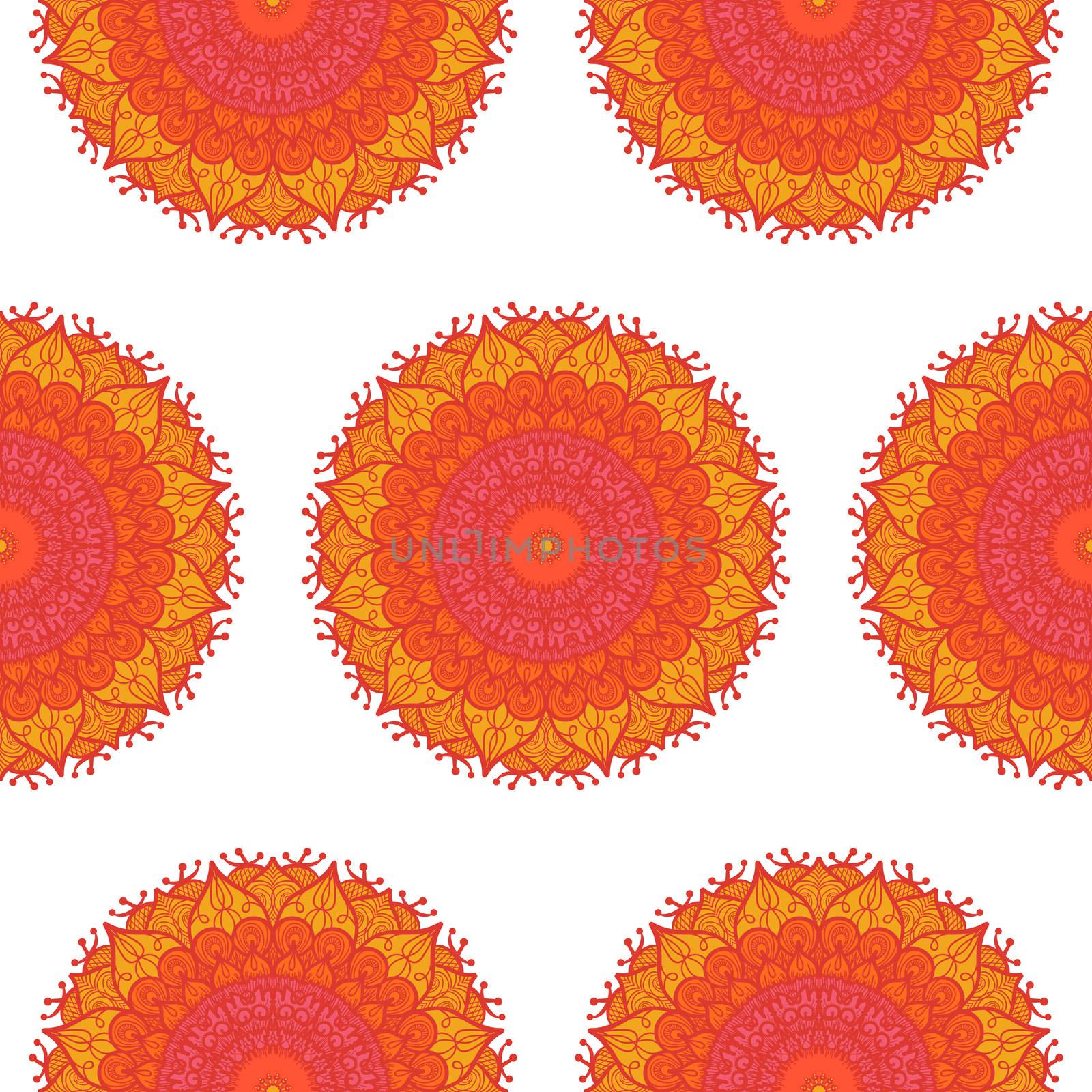 Mandala Seamless Pattern by barsrsind