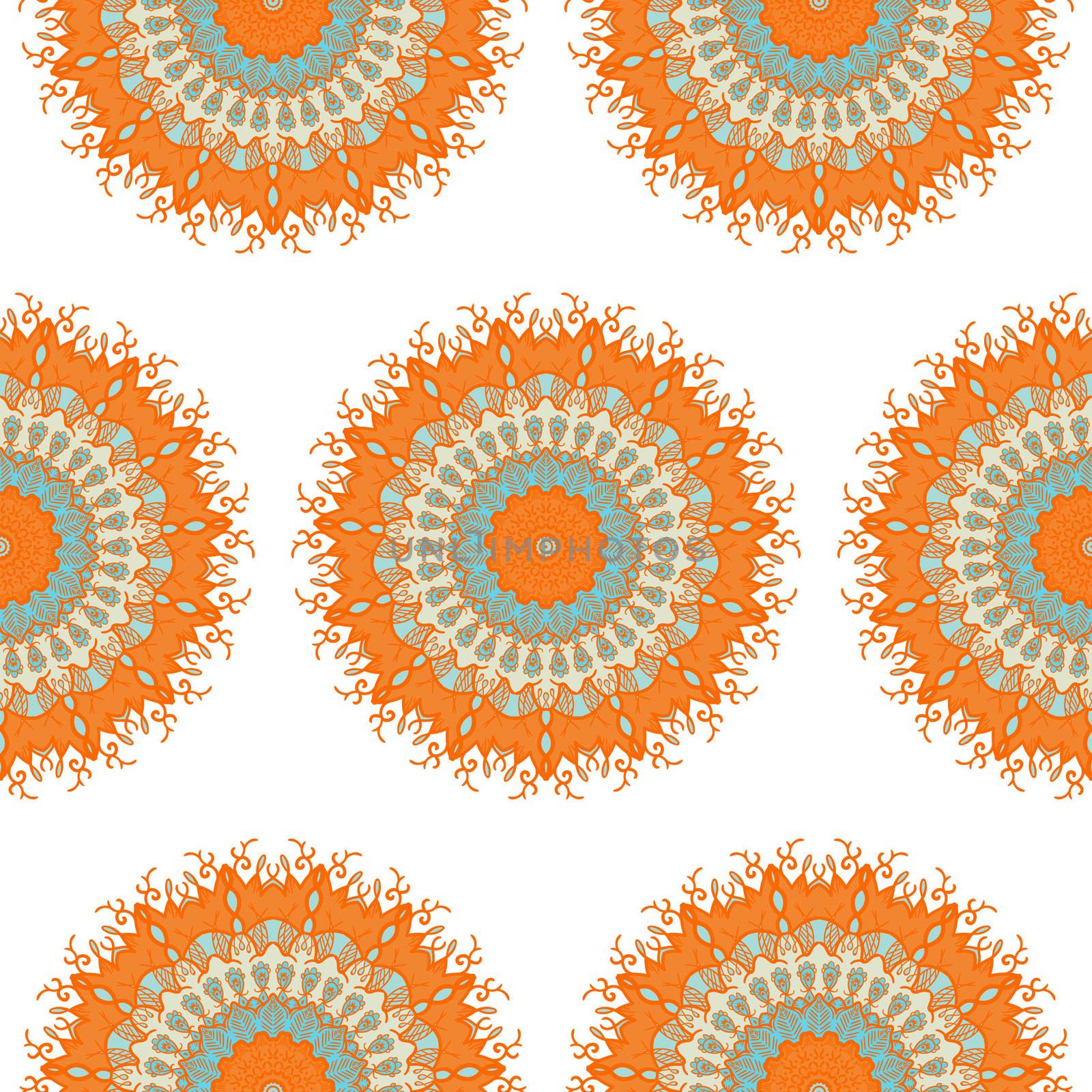 Mandala Seamless Pattern by barsrsind