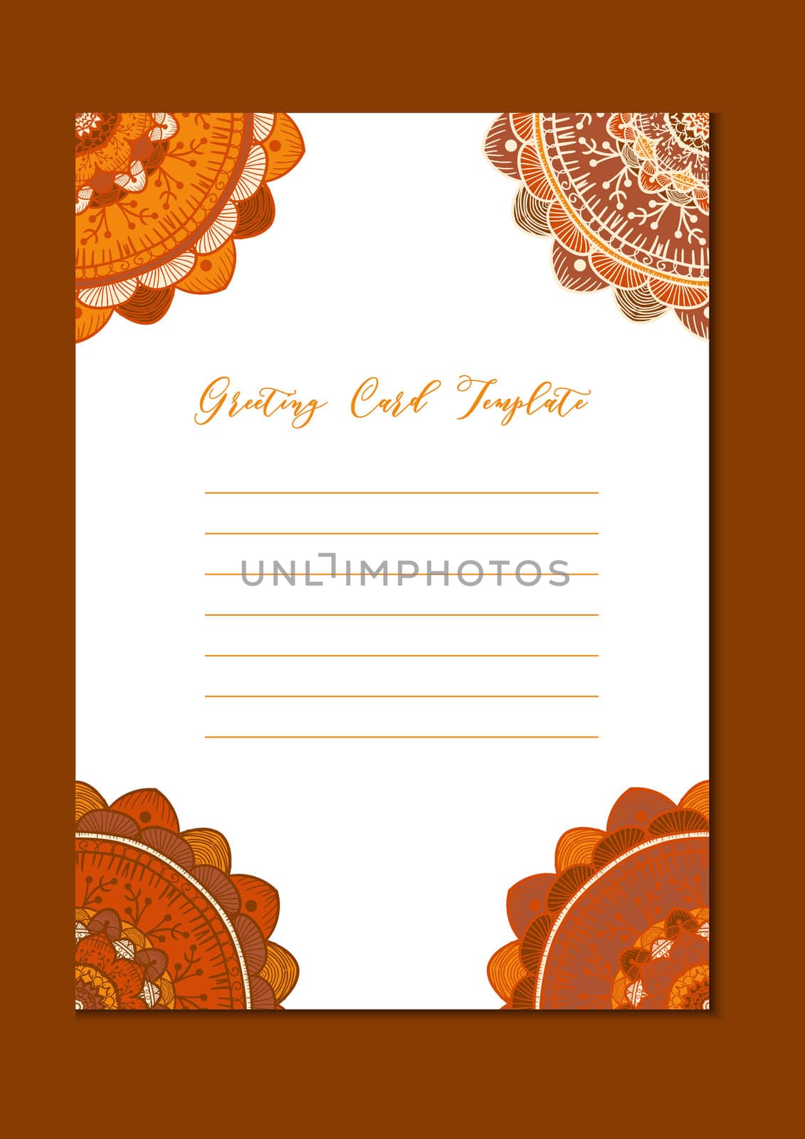 Mandala vintage template card by barsrsind