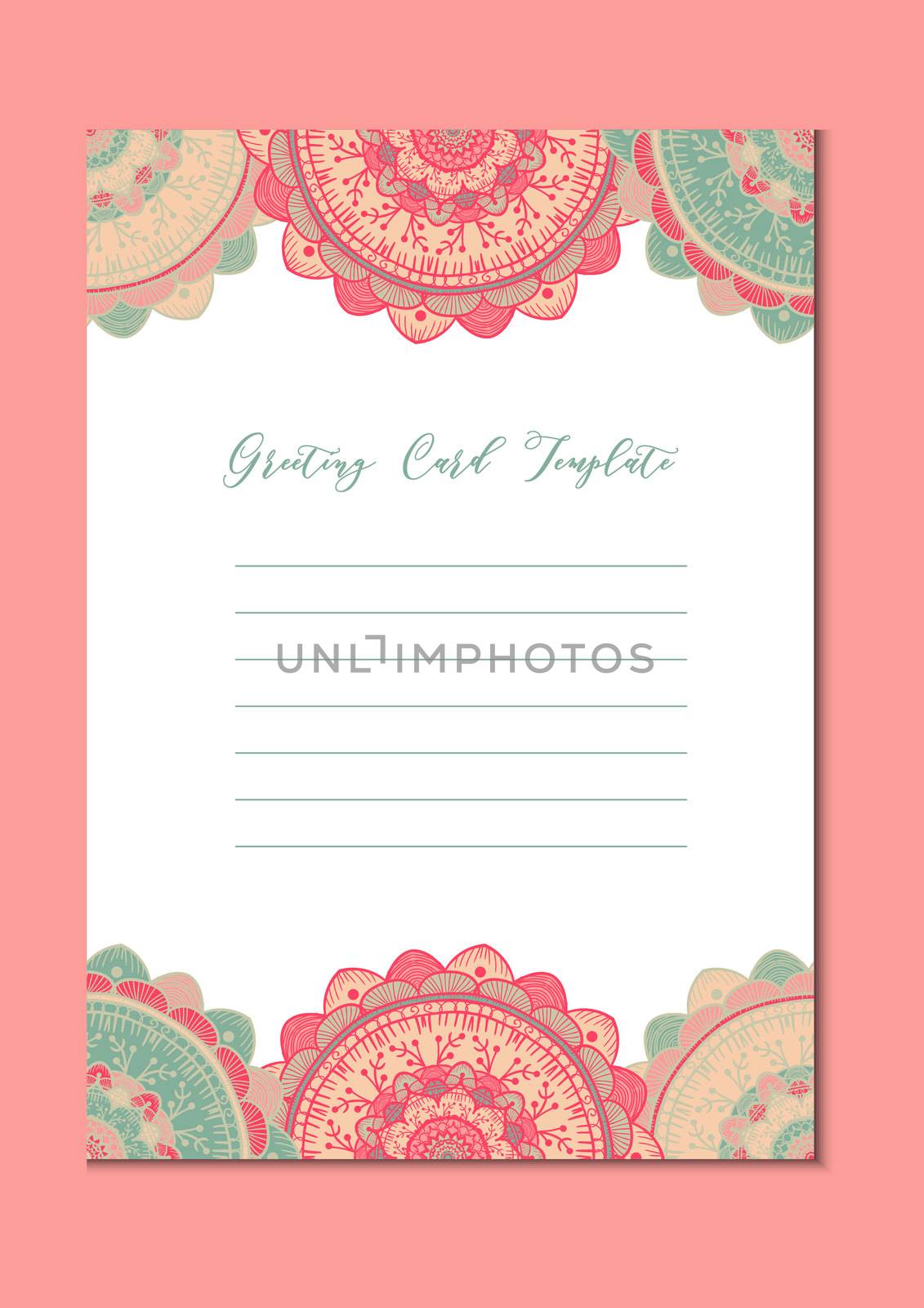 Mandala vintage template card by barsrsind