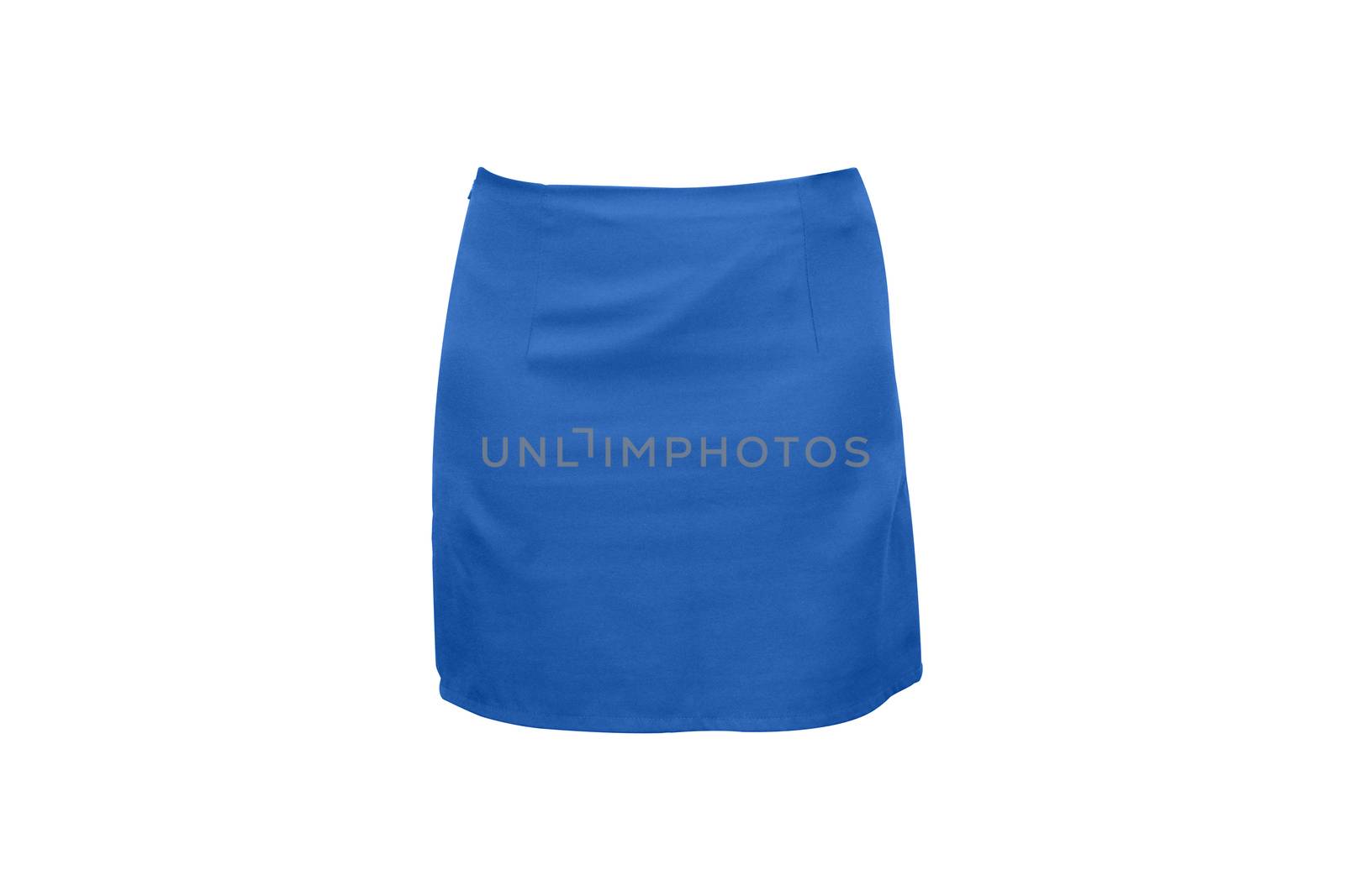 isolated blue woman skirt