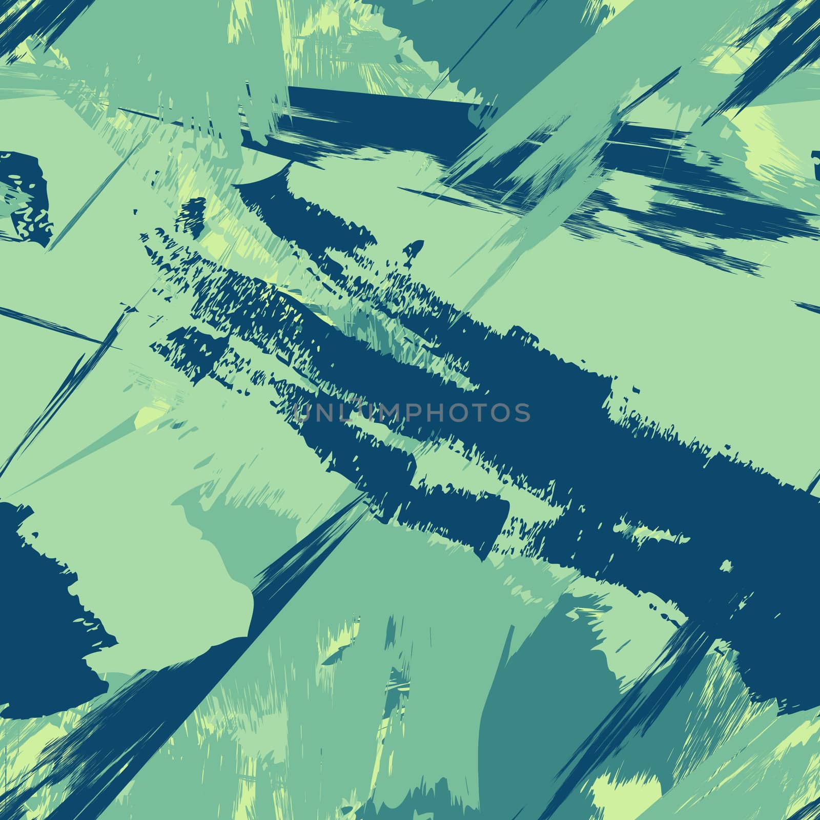 Grunge seamless texture pattern for print, fabric, wallpapers, clothes. Retro ornament by brush. Vector
