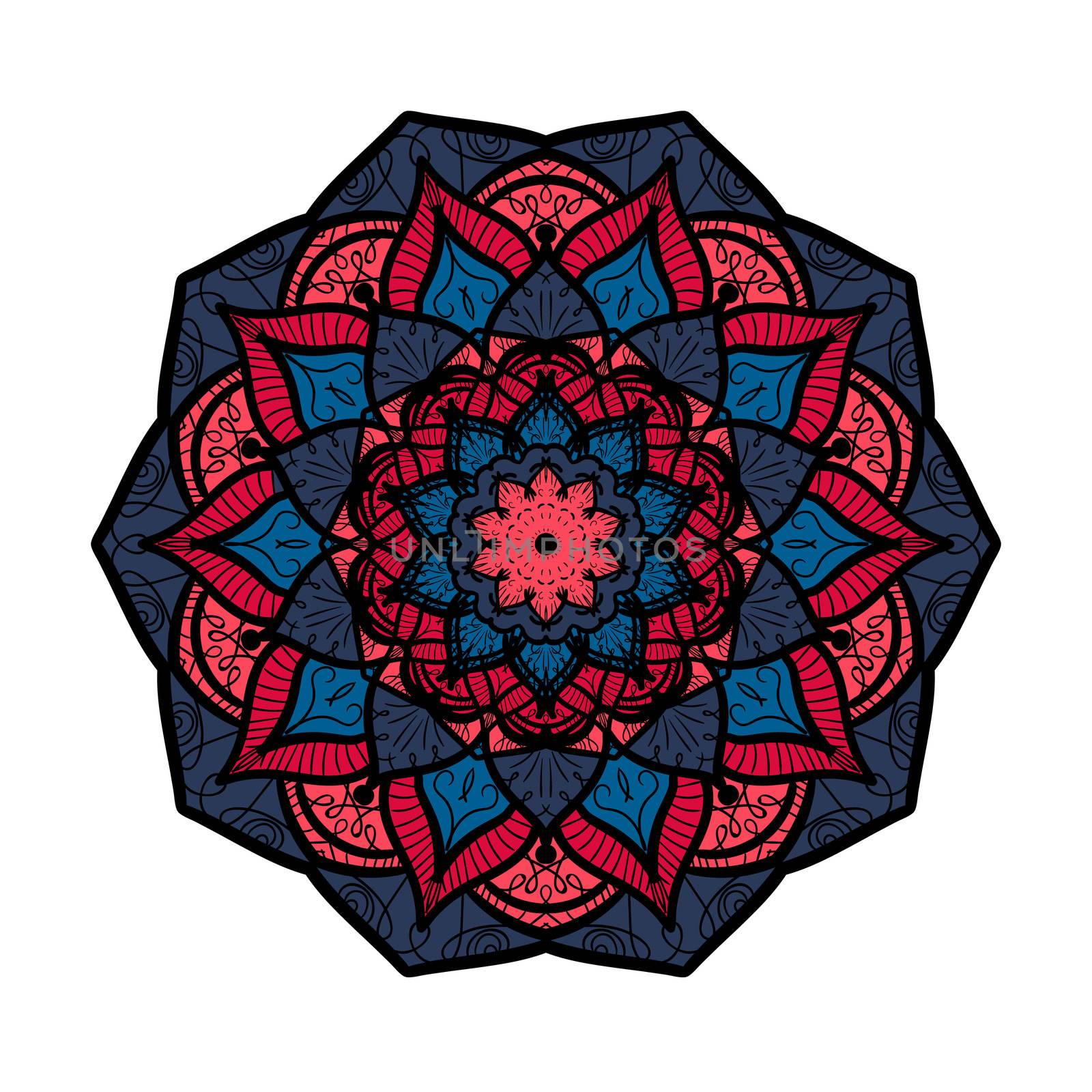 Mandala Line Template by barsrsind