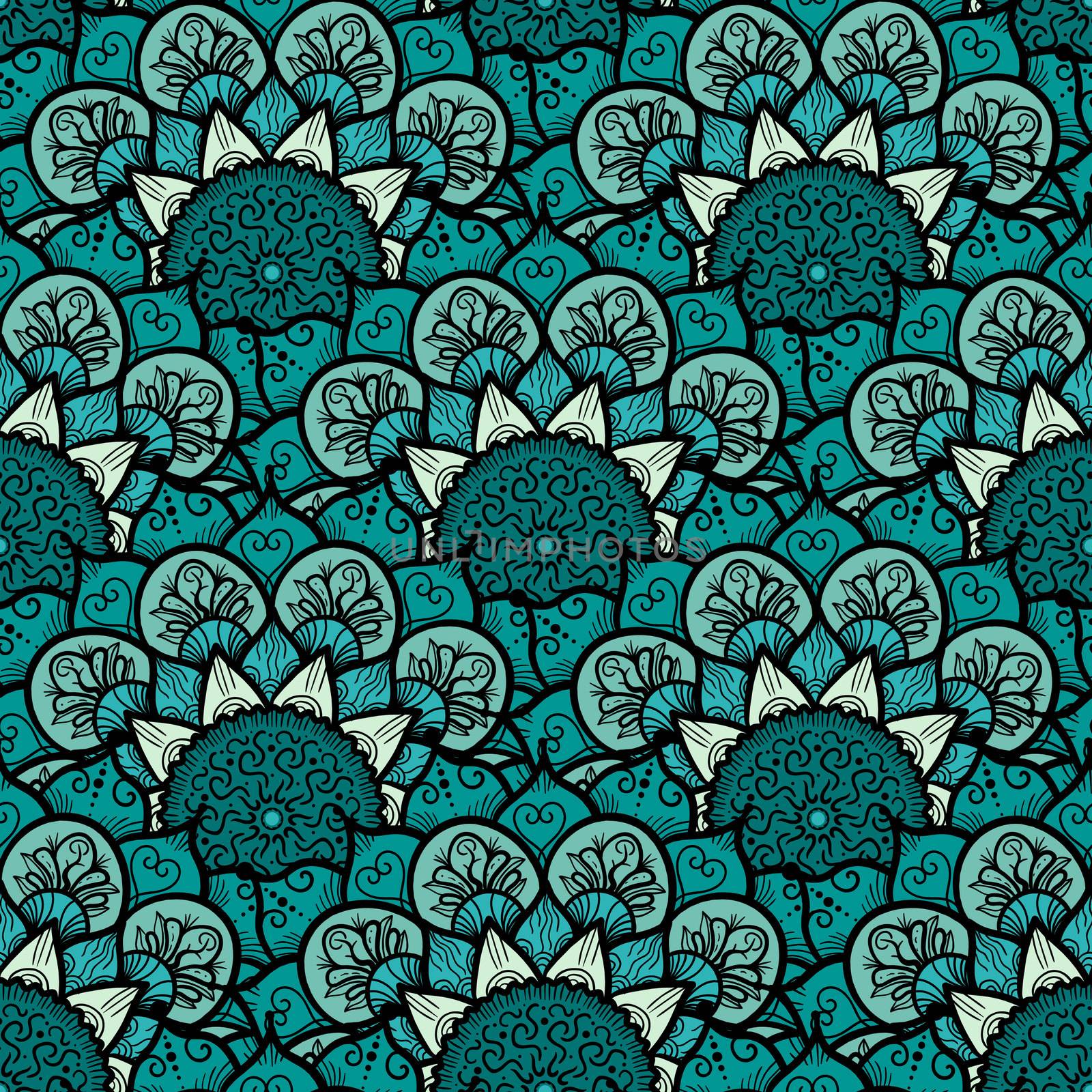 Mandala Seamless Pattern by barsrsind