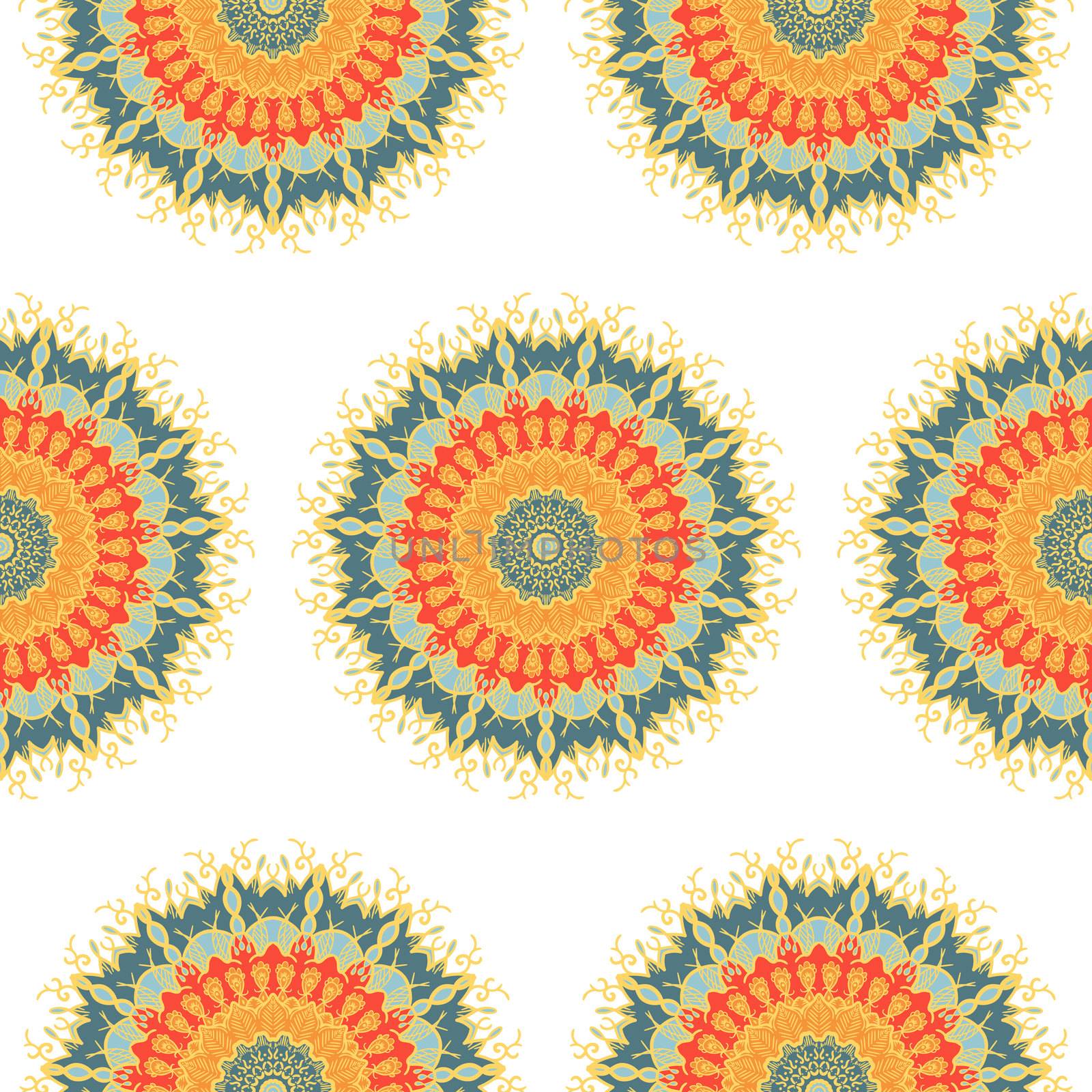 Mandala Seamless Pattern by barsrsind