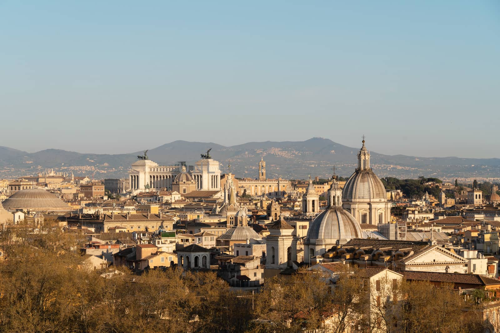 Aerial View of the City of Rome by Charnsitr