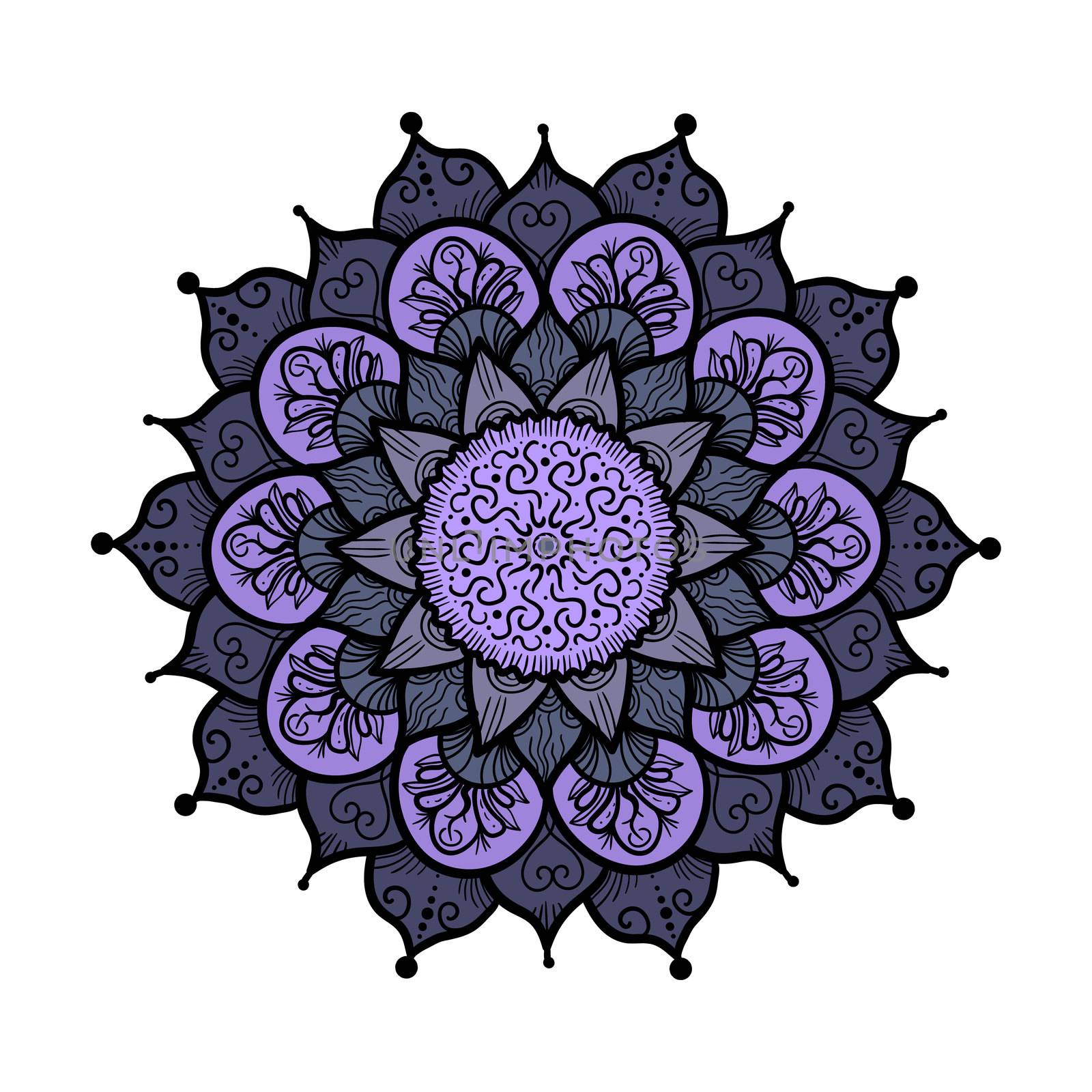 Mandala Line Template by barsrsind