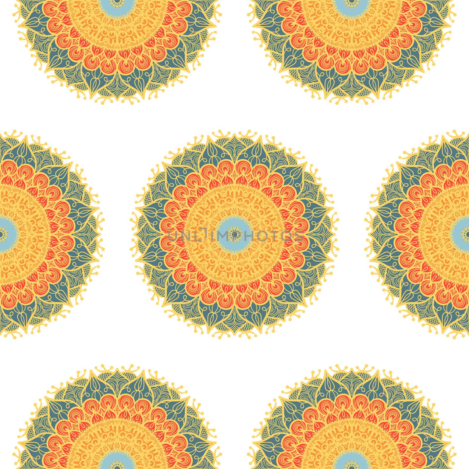 Mandala Seamless Pattern by barsrsind