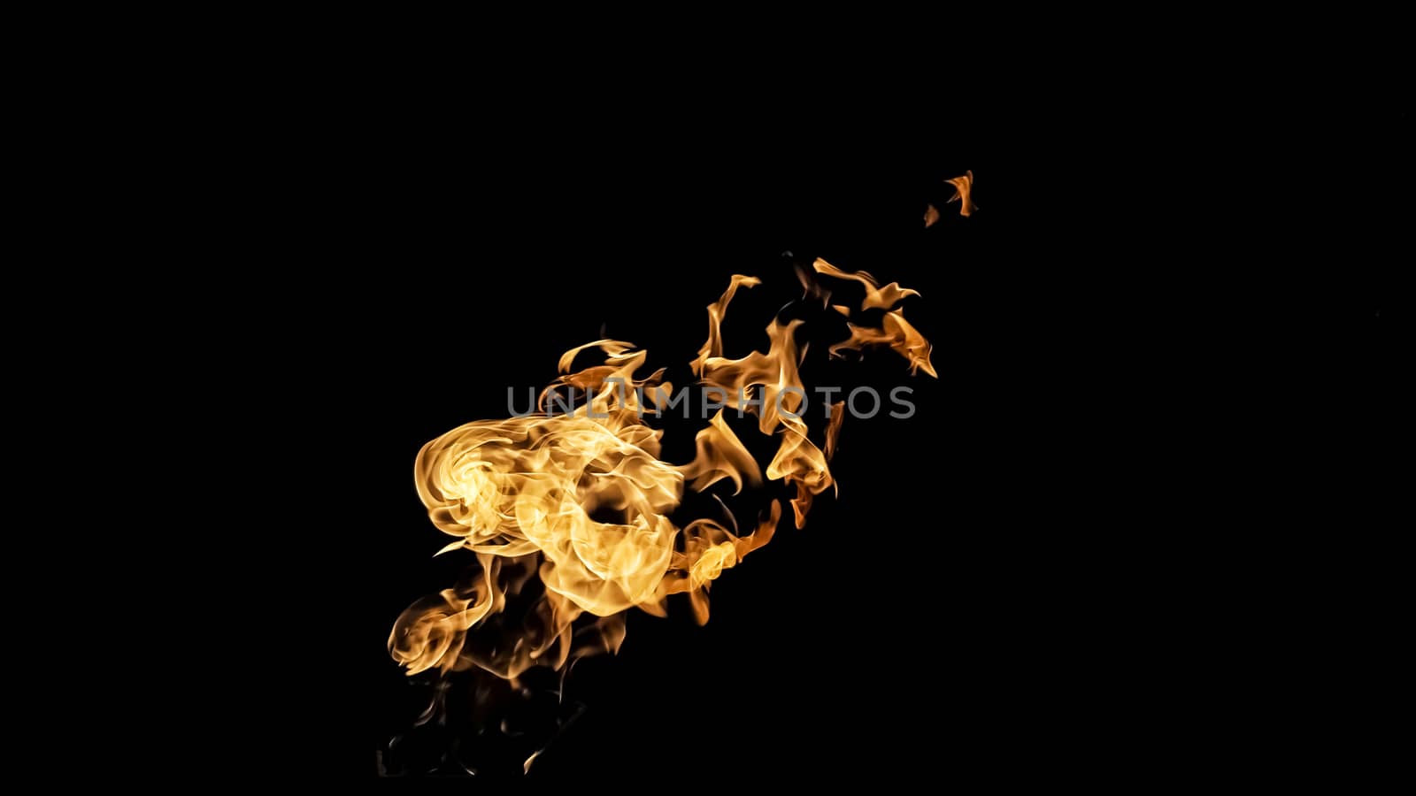 Fire flames on black background. fire on black background isolated. fire patterns