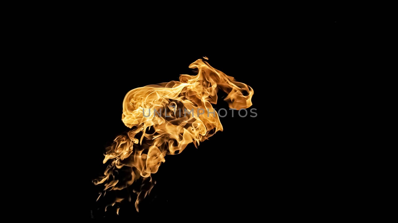 Fire flames on black background. fire on black background isolated. fire patterns