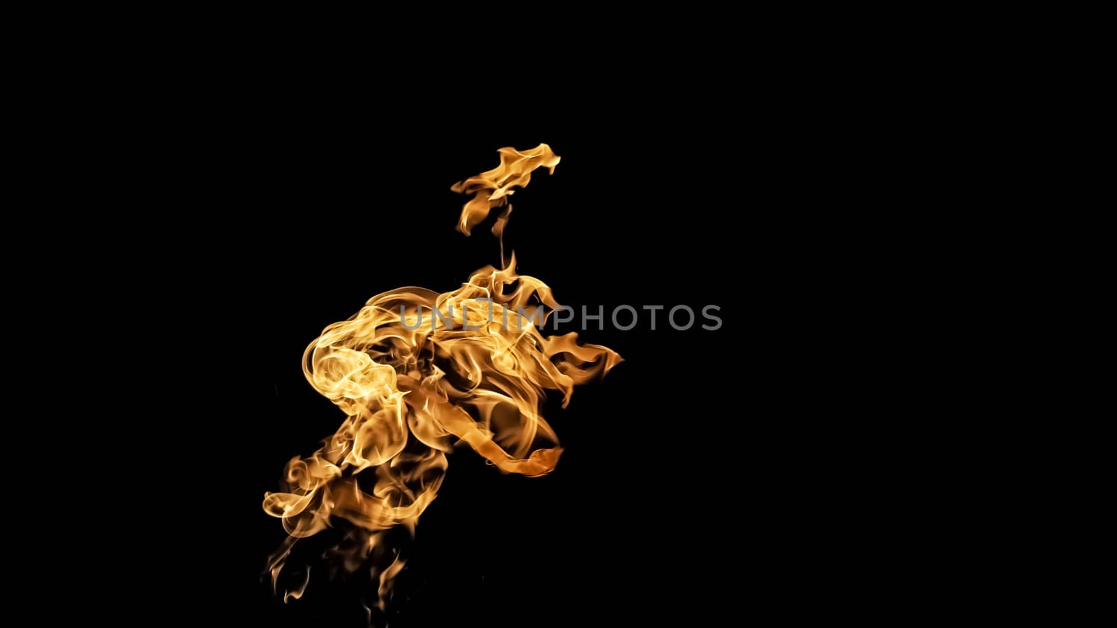 Fire flames on black background. fire on black background isolated. fire patterns