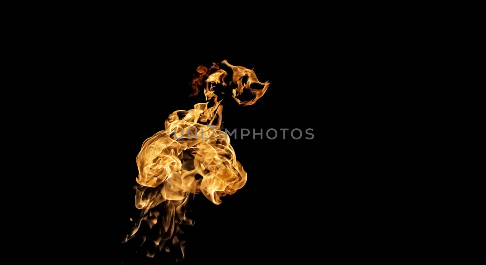 Fire flames on black background. fire on black background isolated. fire patterns