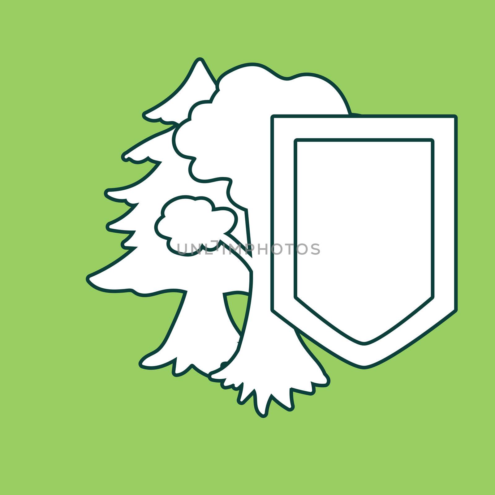 Environment Protection Sticker. Ecology and nature protection icon. Vector