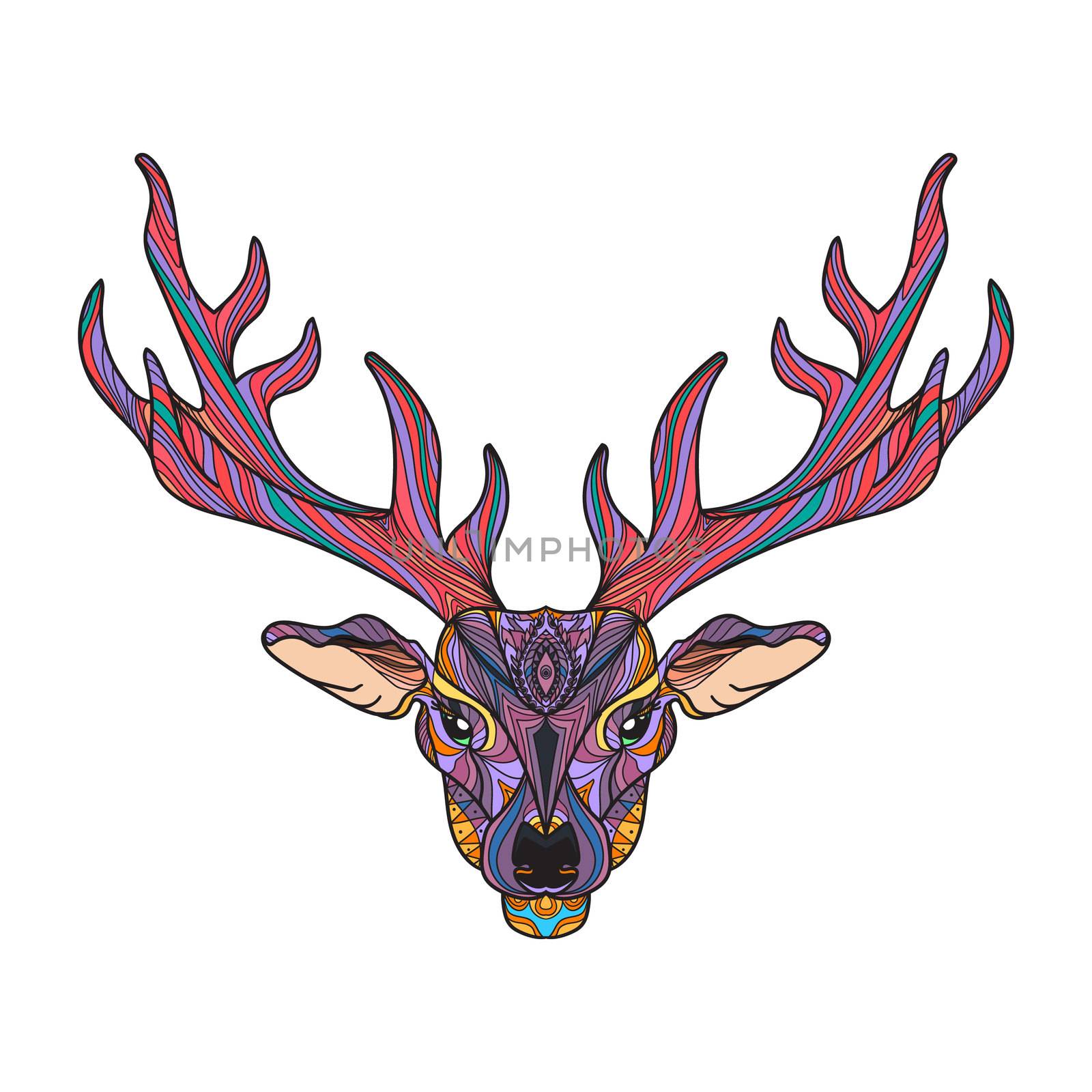 Deer head with horns by barsrsind
