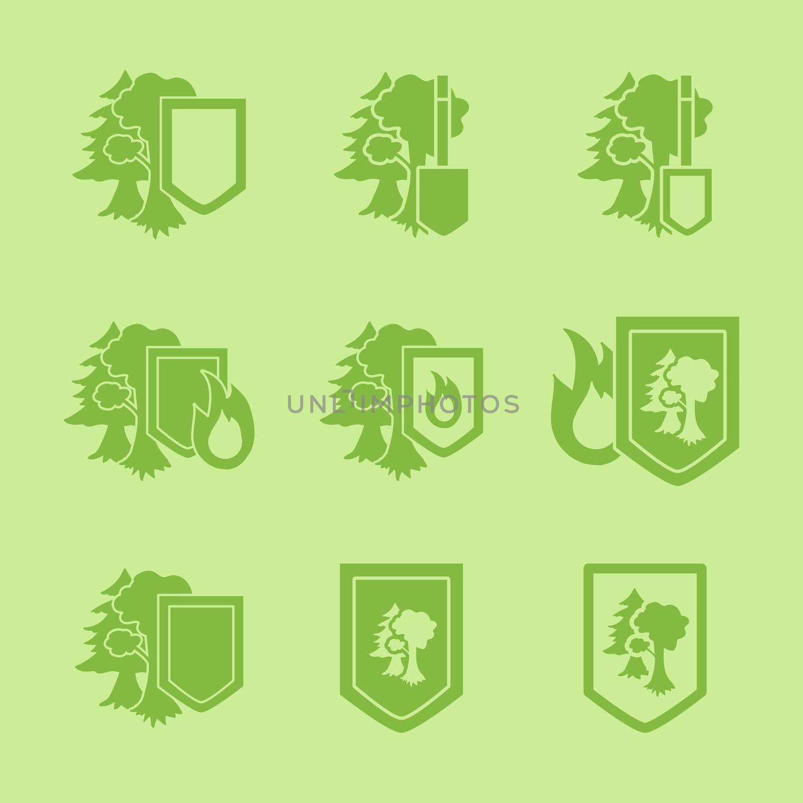 Environment Protection Stickers Set. Ecology and nature protection icon. Vector
