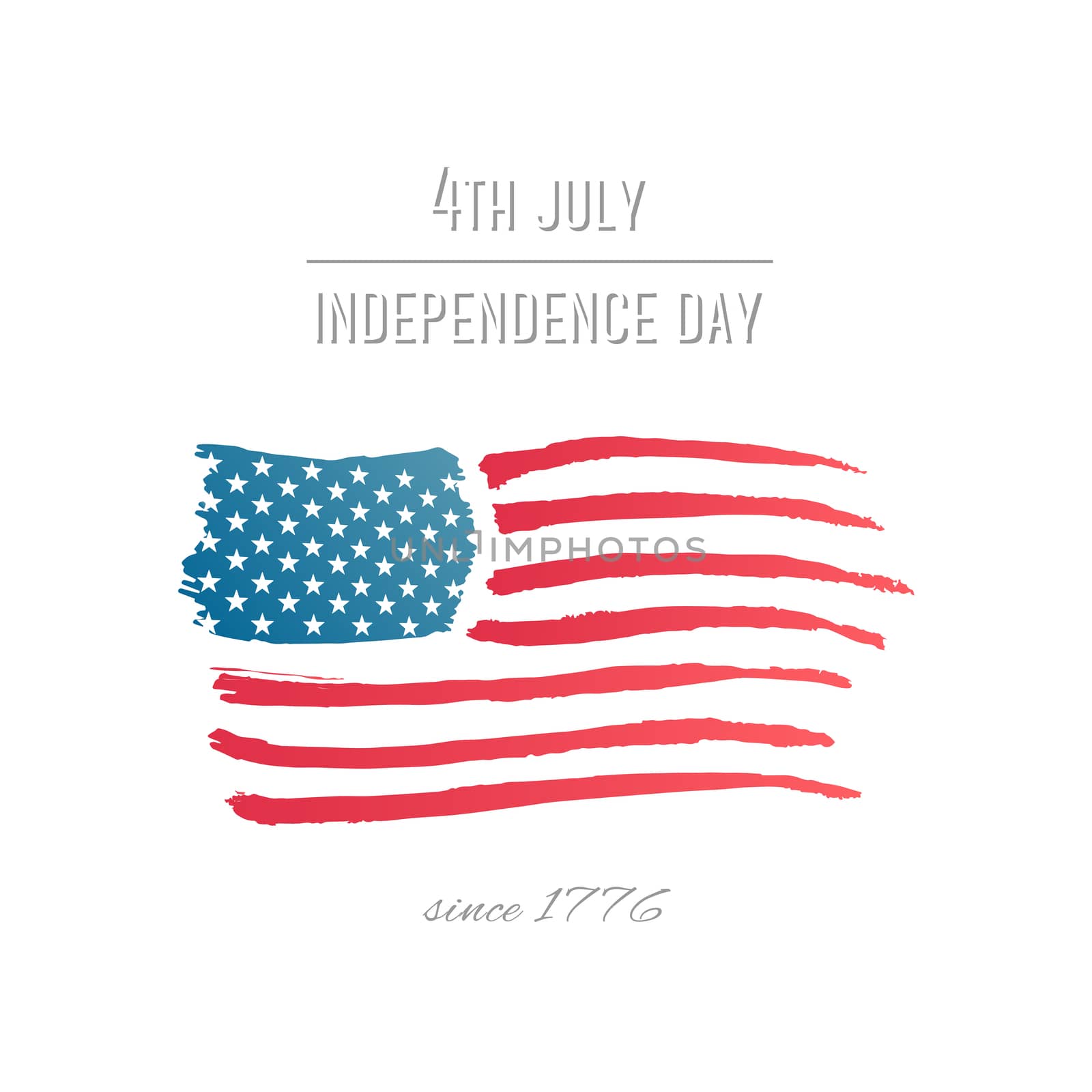 Digitally generated Patriotic fourth of july vector