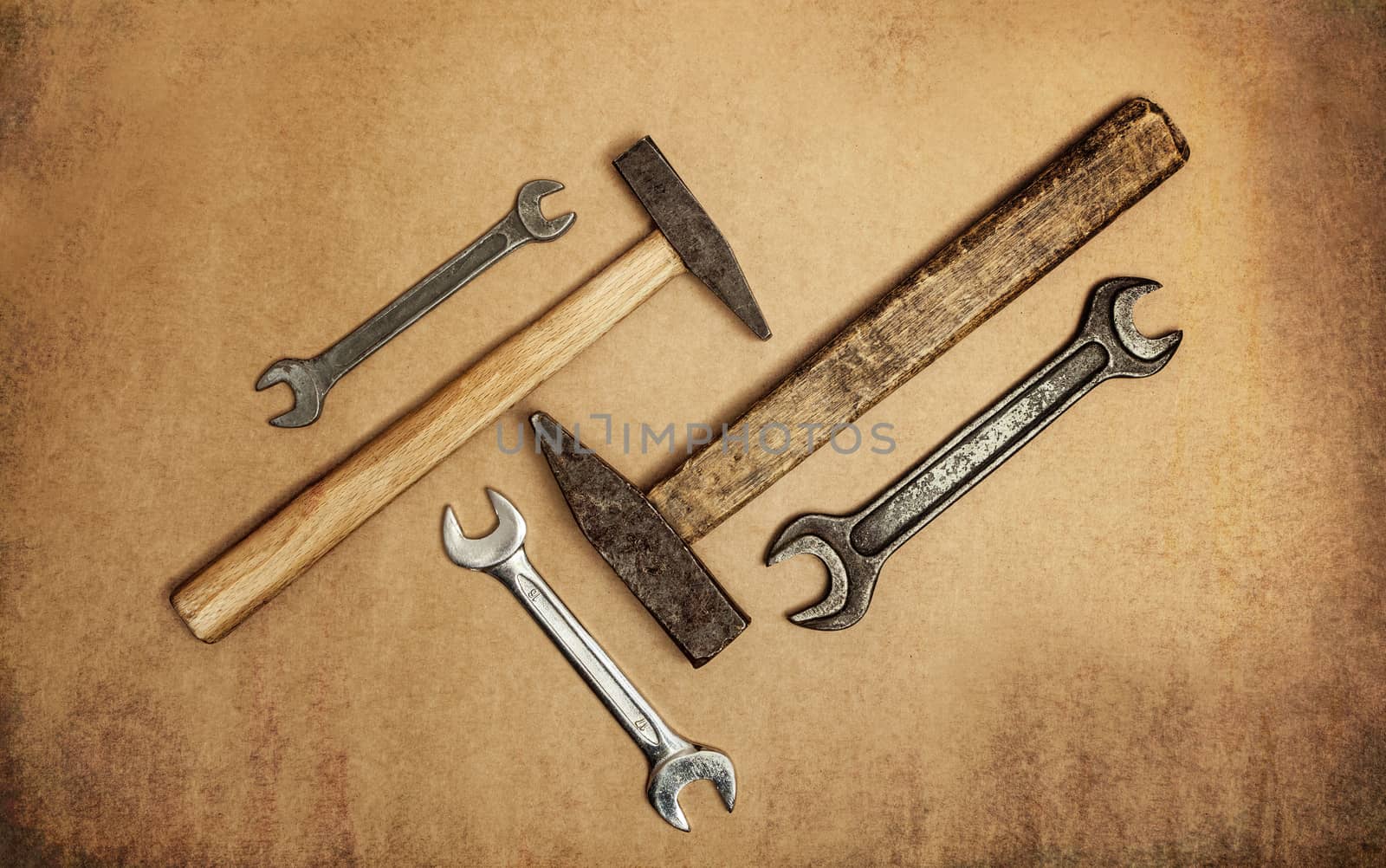 Various tools to work with, hammers, spanners by SlayCer