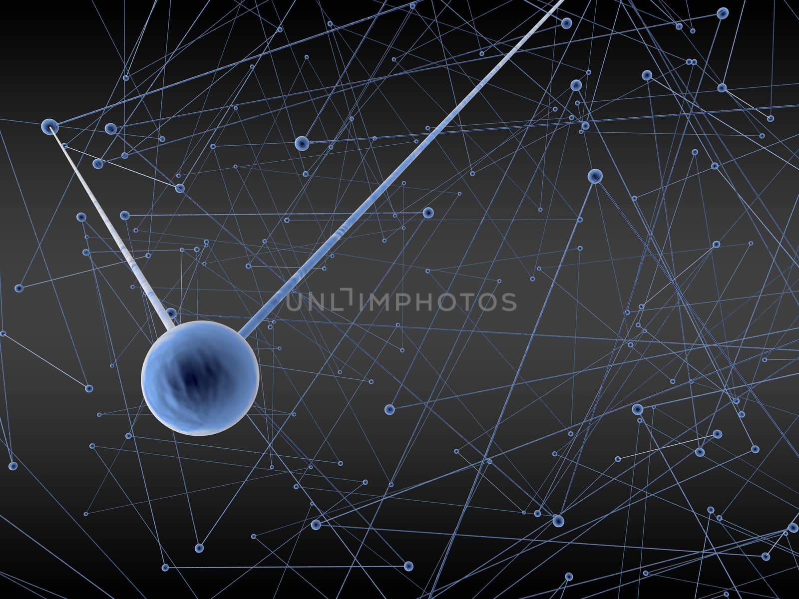 Abstract 3d plexus background technology ,Blockchain Digital data , background particles and plexus connected lines. settings. 3D rendering. by nanny