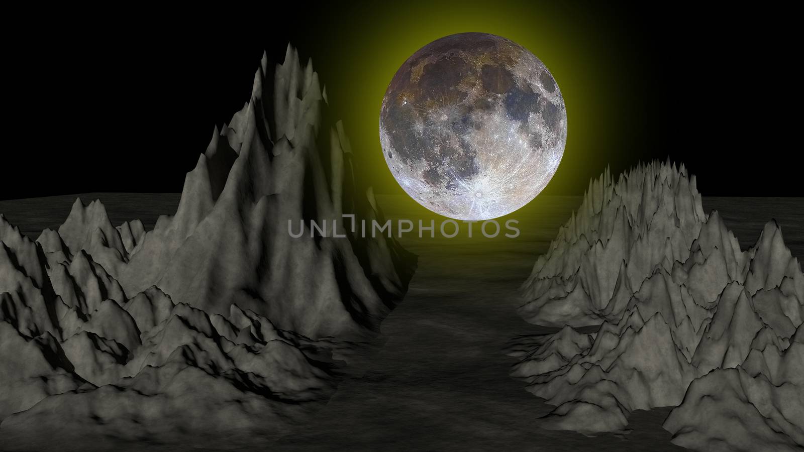 The moon Mountain surface, Elements of this image furnished by NASA by nanny