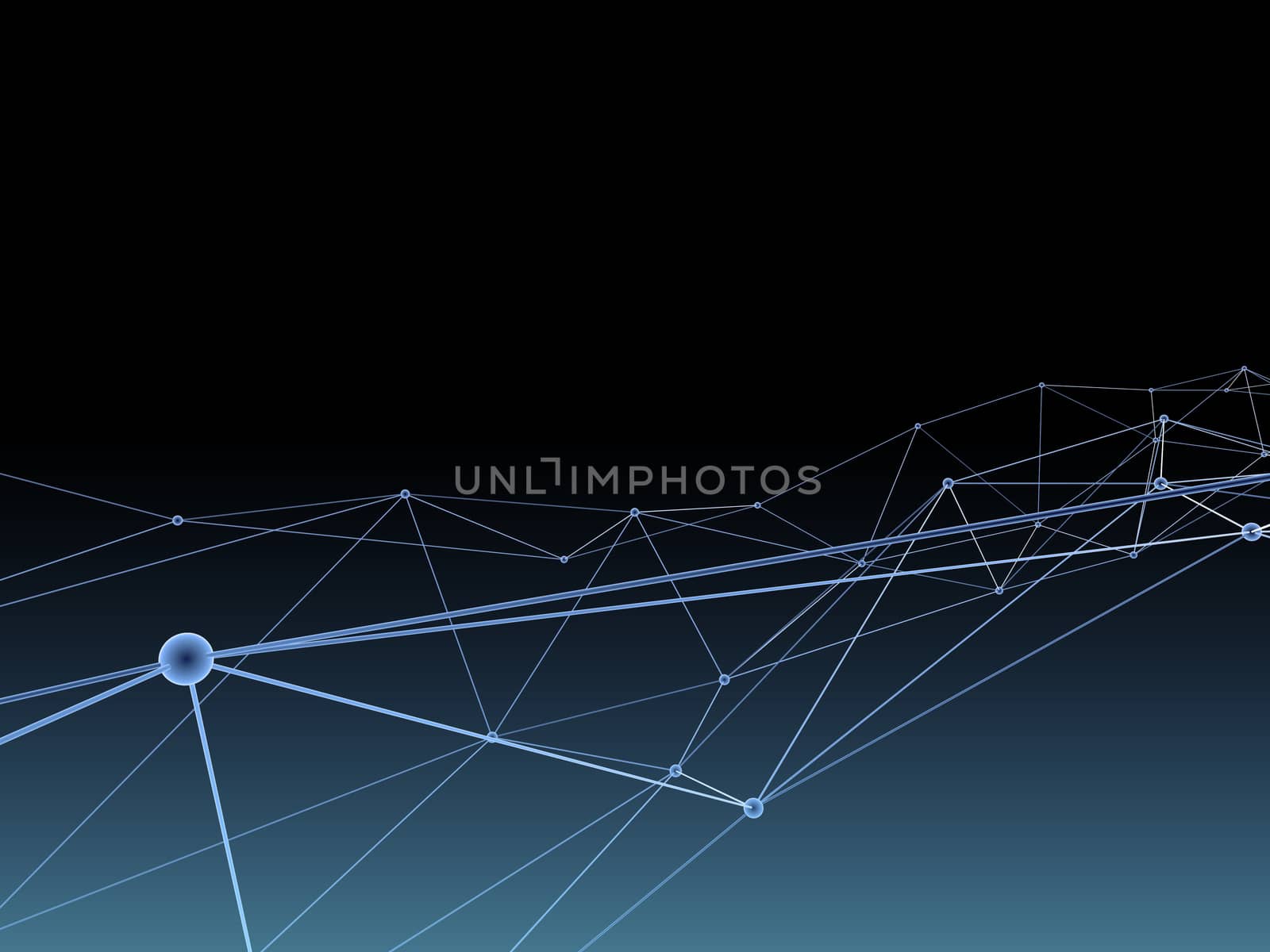 Abstract 3d plexus background technology ,Blockchain Digital data , background particles and plexus connected lines. settings. 3D rendering. by nanny