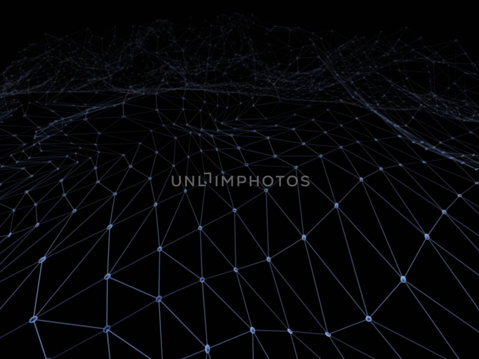 Abstract 3d plexus background technology ,Blockchain Digital data , background particles and plexus connected lines. settings. 3D rendering. by nanny