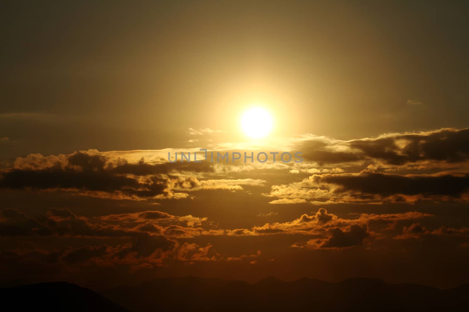 sunset, sunrise gold red pink sky landscape