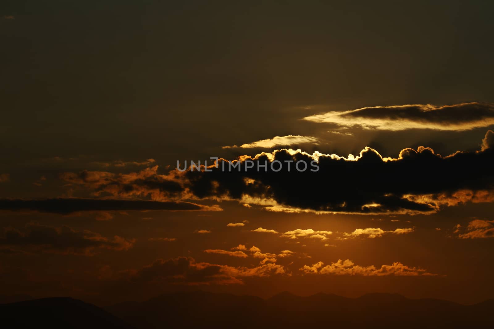 sunset, sunrise gold red pink sky landscape