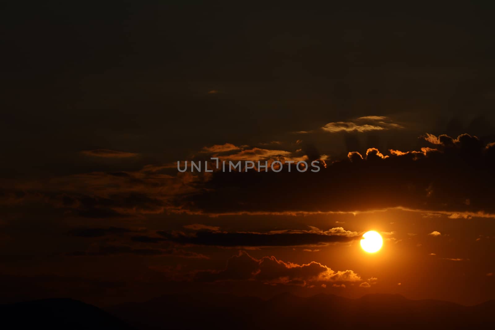 sunset, sunrise gold red pink sky landscape