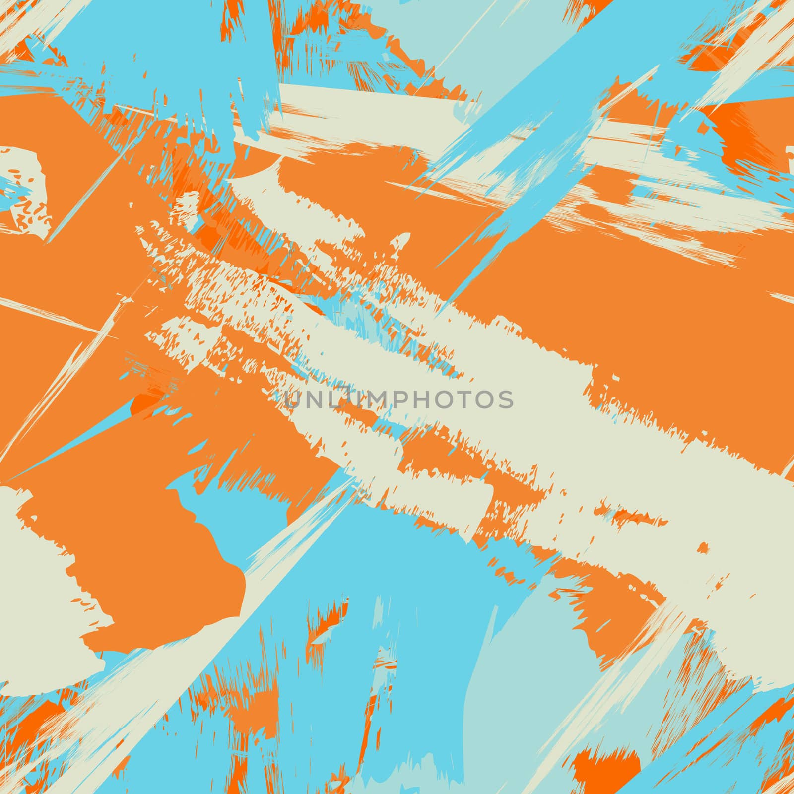 Grunge seamless texture pattern for print, fabric, wallpapers, clothes. Retro ornament by brush. Vector