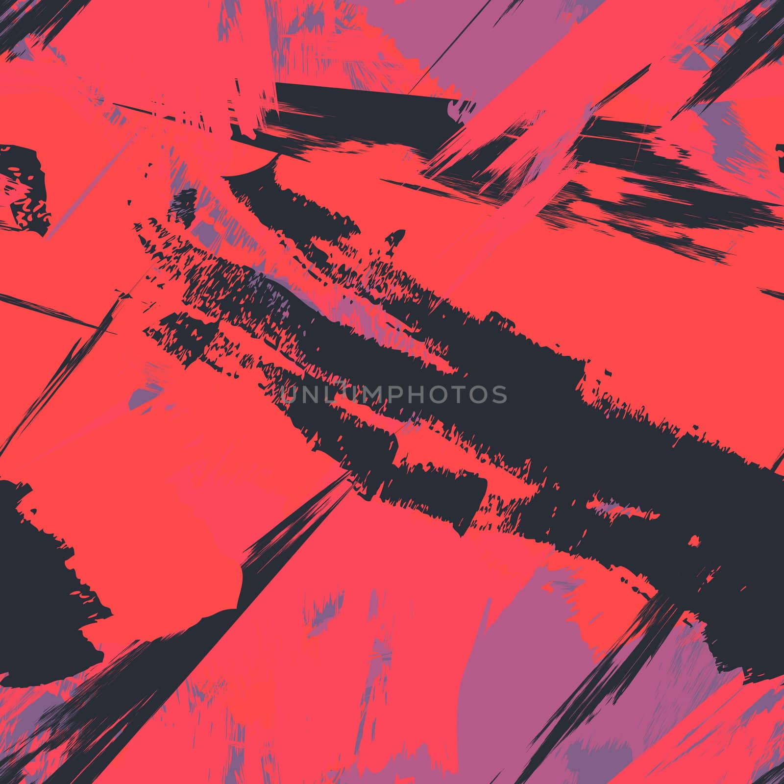 Grunge seamless texture pattern for print, fabric, wallpapers, clothes. Retro ornament by brush. Vector