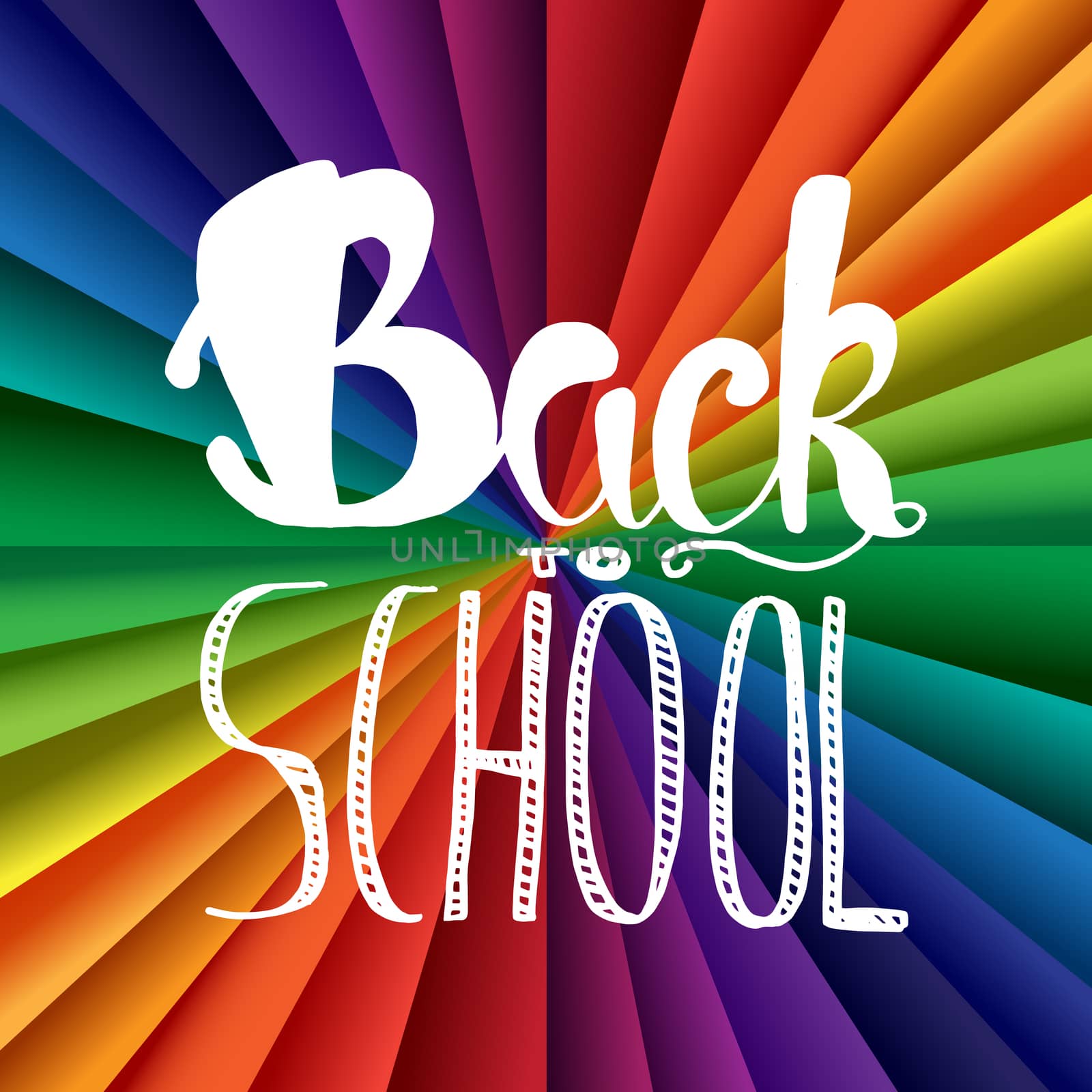 Vintage Back To School Lettering Banner. Knowledge day poster. Vector