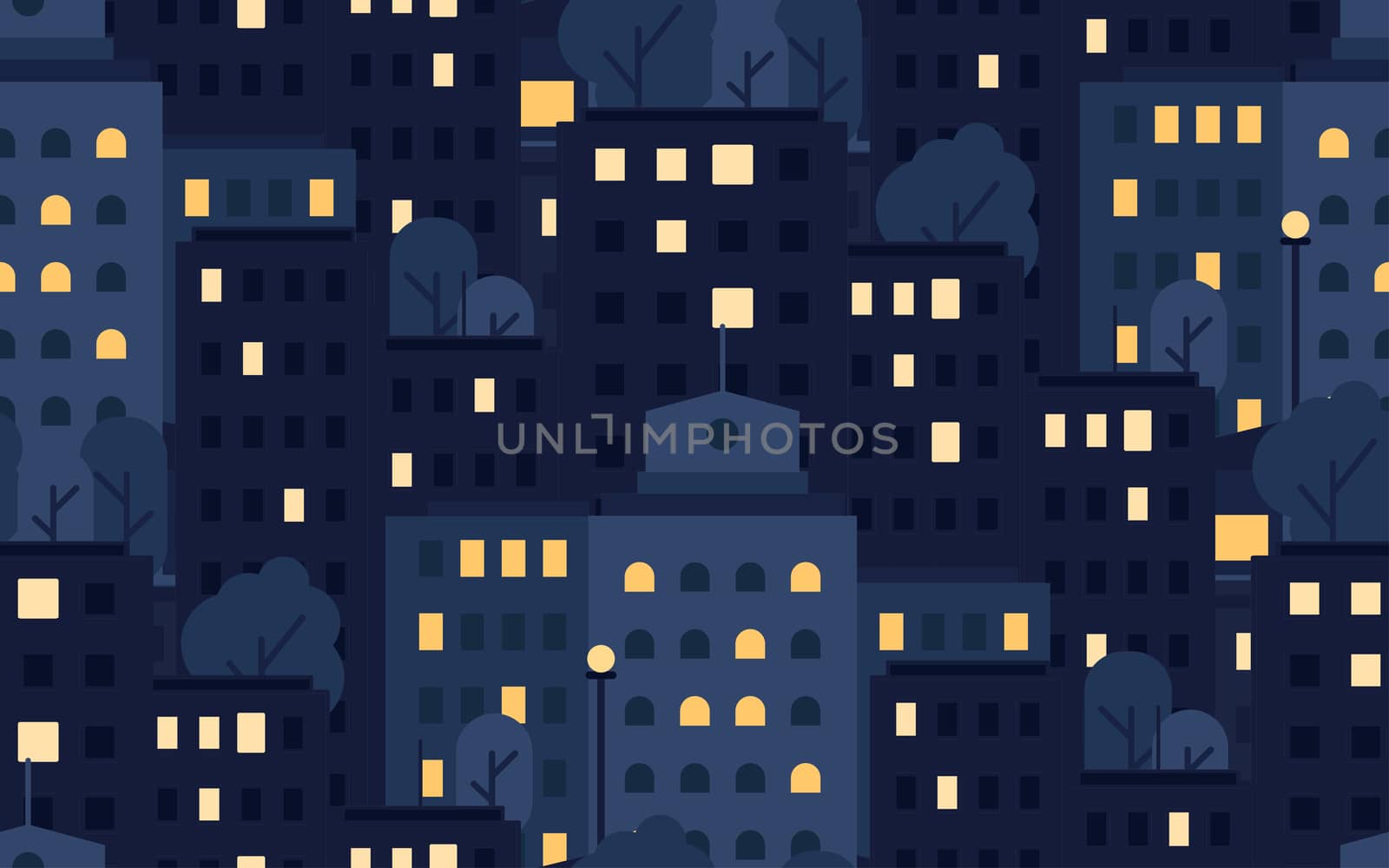 City Seamless Pattern by barsrsind