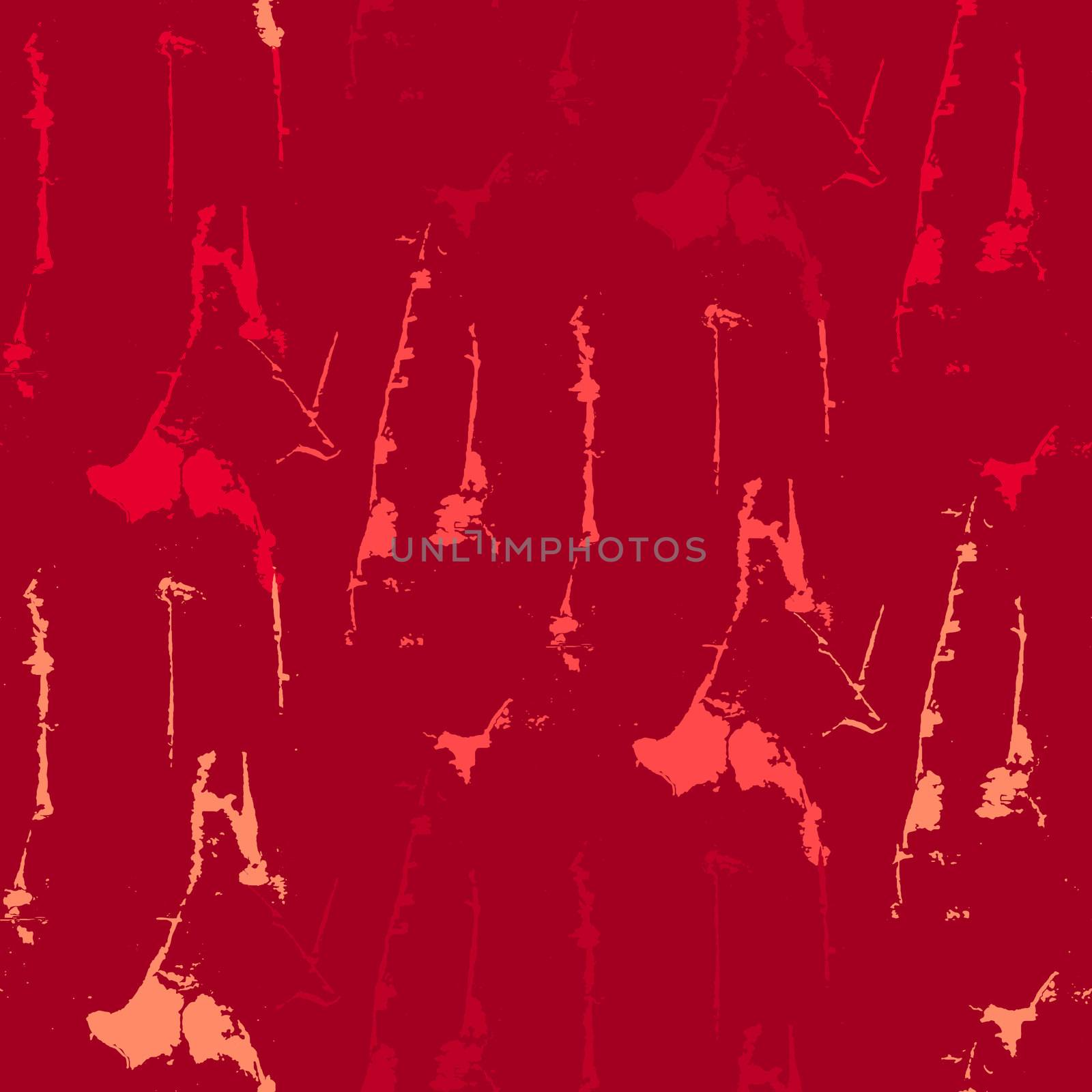 Grunge seamless texture pattern for print, fabric, wallpapers, clothes. Retro ornament by brush. Vector