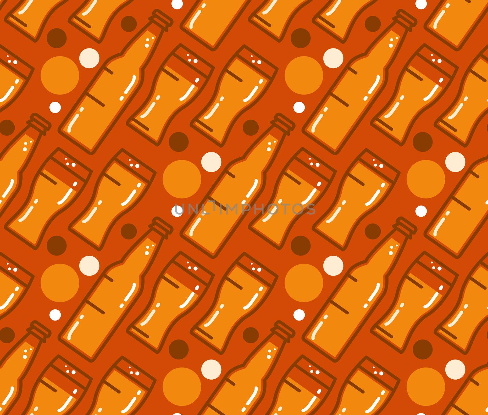 Oktoberfest Seamless Pattern. Beer festival background for wallpaper, wrap, poster and print, t-shirt, apparel. Vector