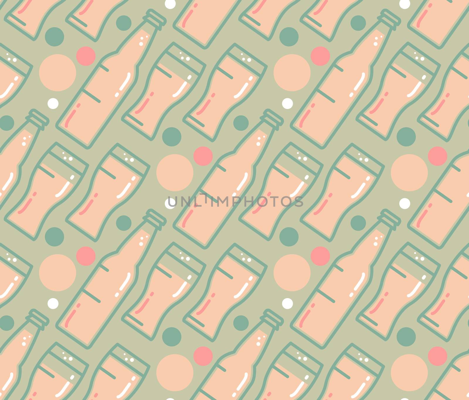 Oktoberfest Seamless Pattern. Beer festival background for wallpaper, wrap, poster and print, t-shirt, apparel. Vector