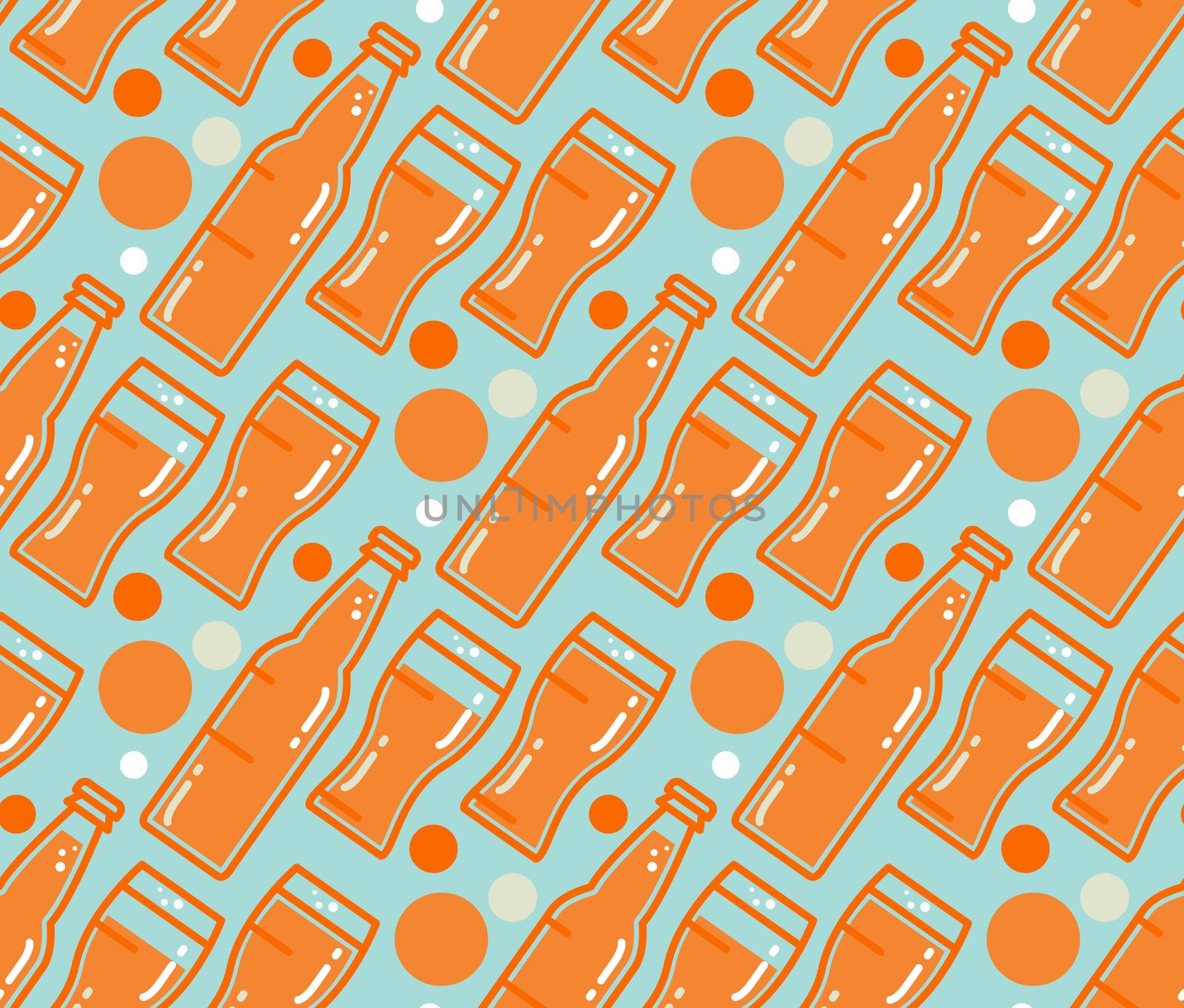 Oktoberfest Seamless Pattern. Beer festival background for wallpaper, wrap, poster and print, t-shirt, apparel. Vector