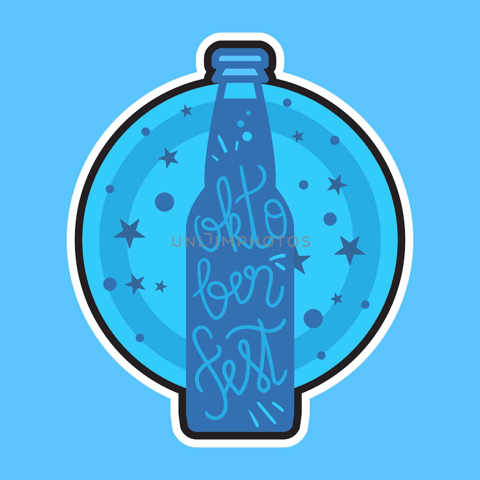 Oktoberfest Lettering. Beer festival handmade design element for badge, sticker, poster and print, t-shirt, apparel. Vector