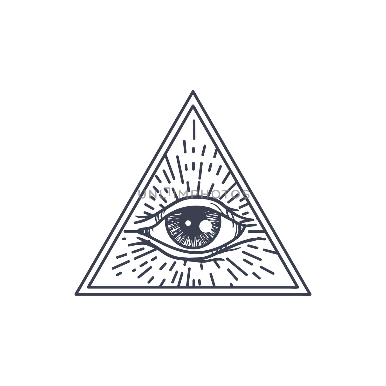 All Seeing Eye in Triangle by barsrsind