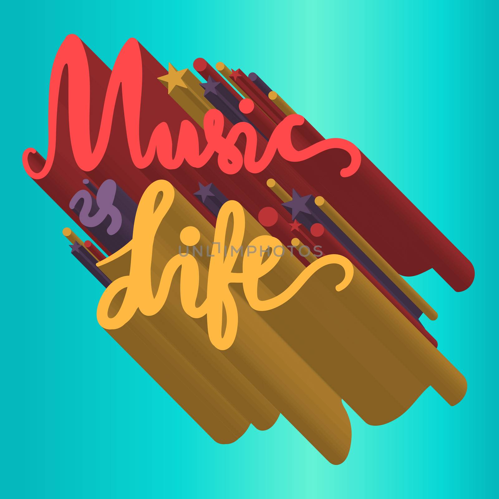 Vintage World Music Day Lettering for Banner and Badge. Sticker, Poster, Card Design Template. Vector