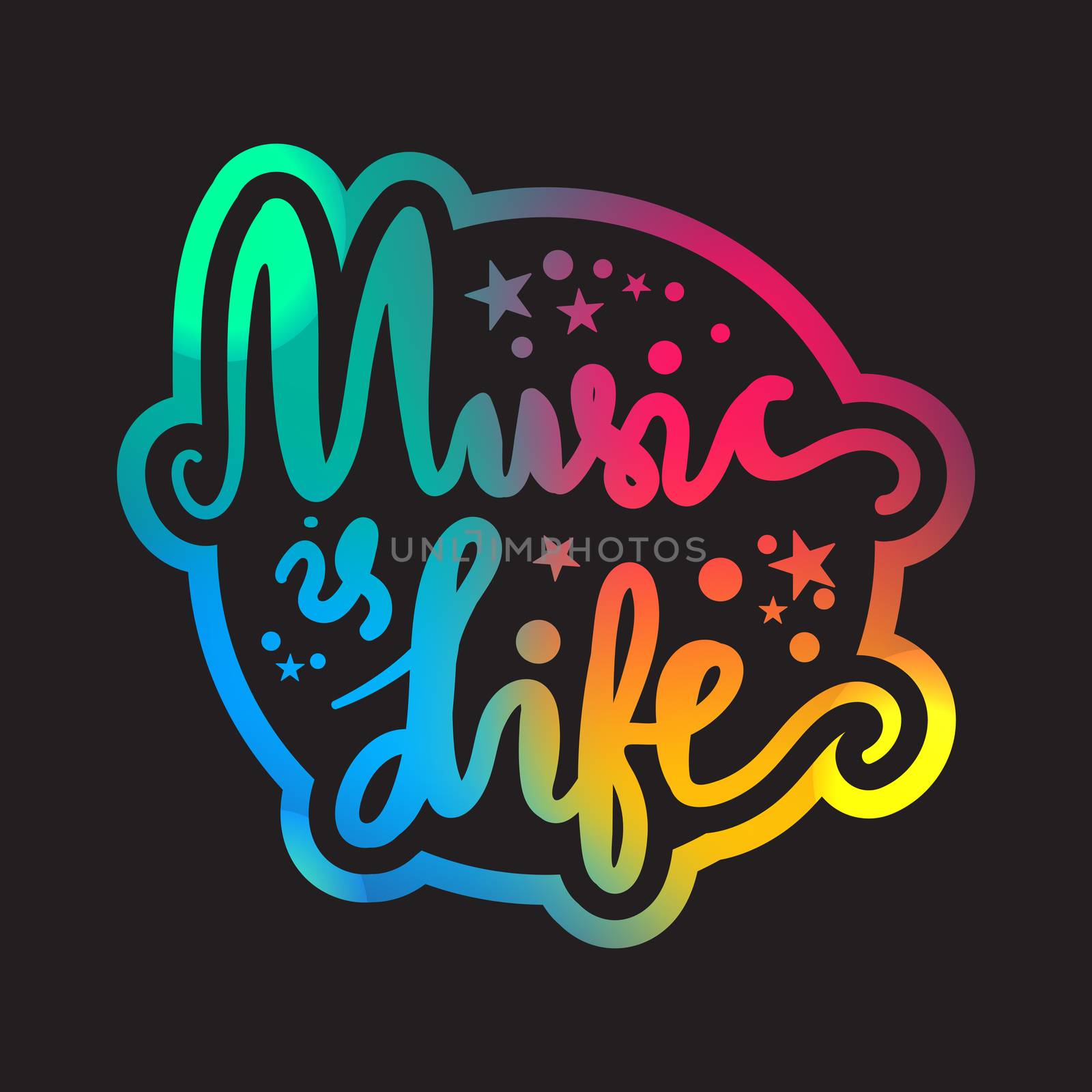 Vintage World Music Day Lettering for Banner and Badge. Sticker, Poster, Card Design Template. Vector