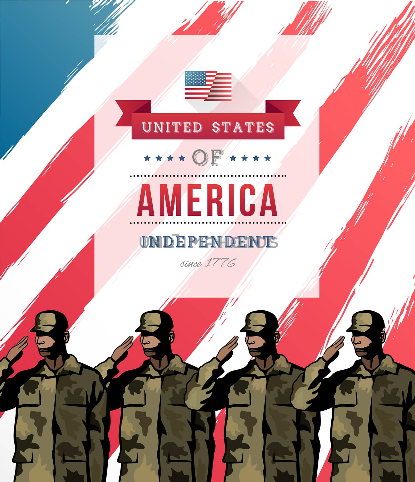 Independence day concept vector by Wavebreakmedia