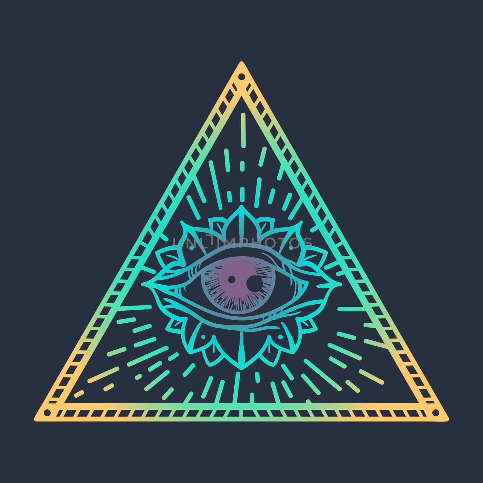 All Seeing Eye in Triangle by barsrsind